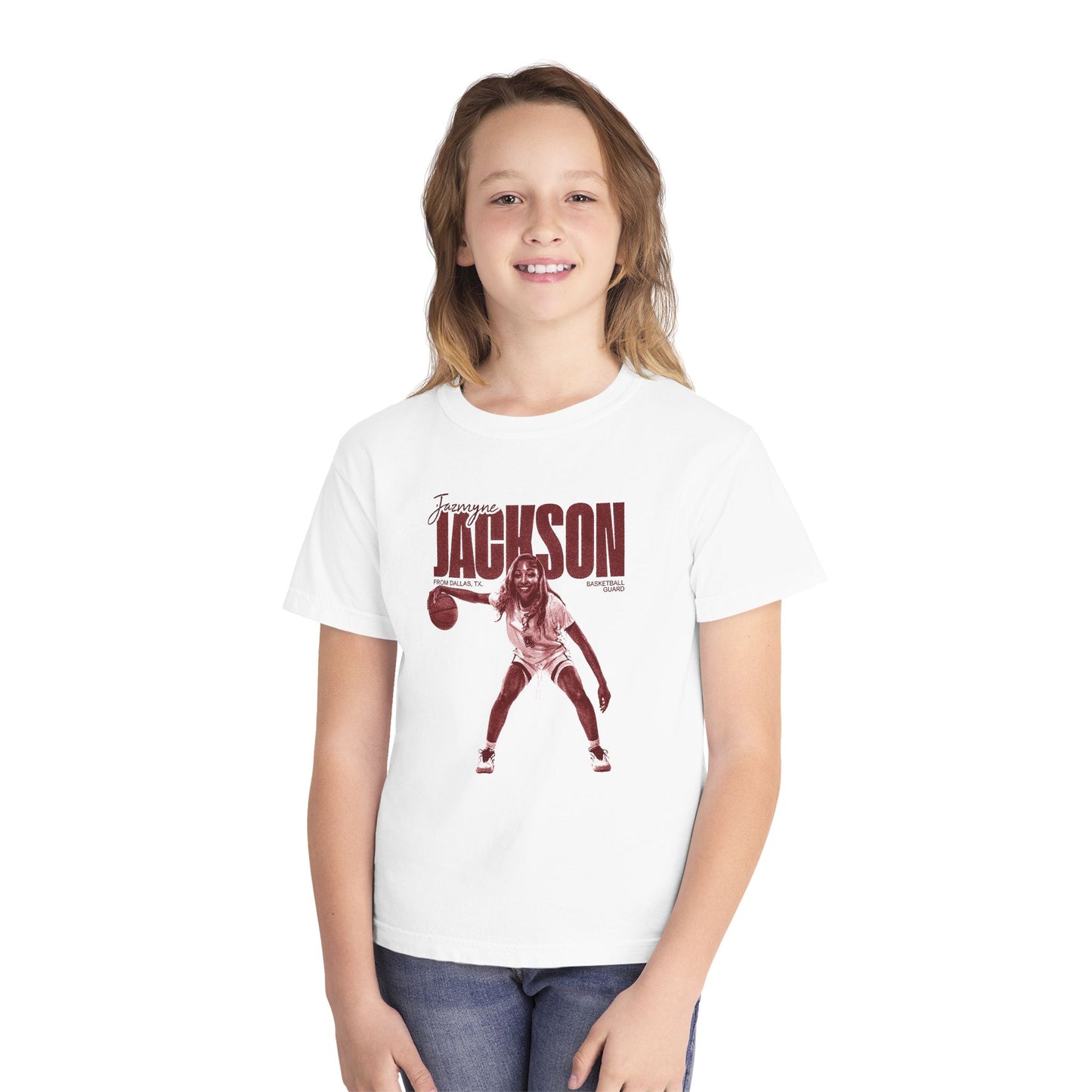JAZMYNE JACKSON VINTAGE WHITE YOUTH TEE
