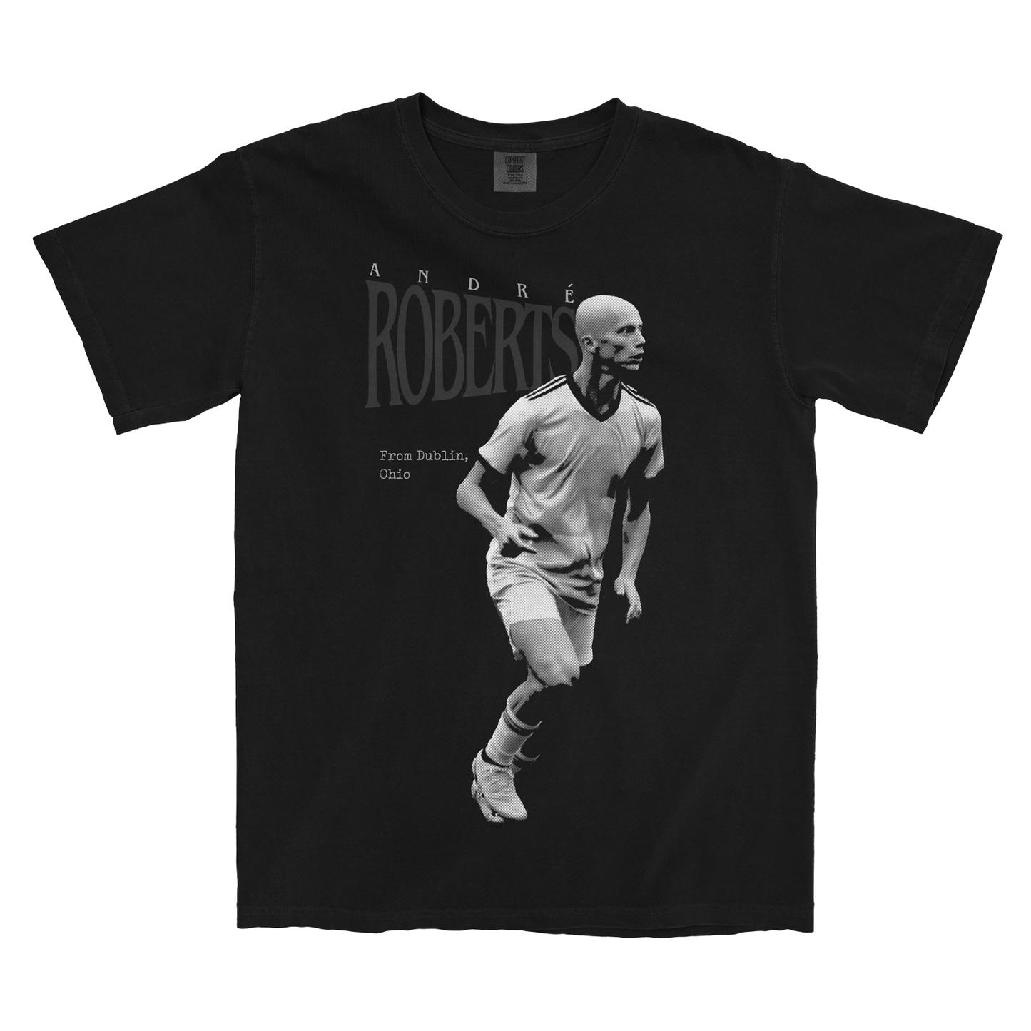 ANDRE ROBERTS VINTAGE BLACK TEE