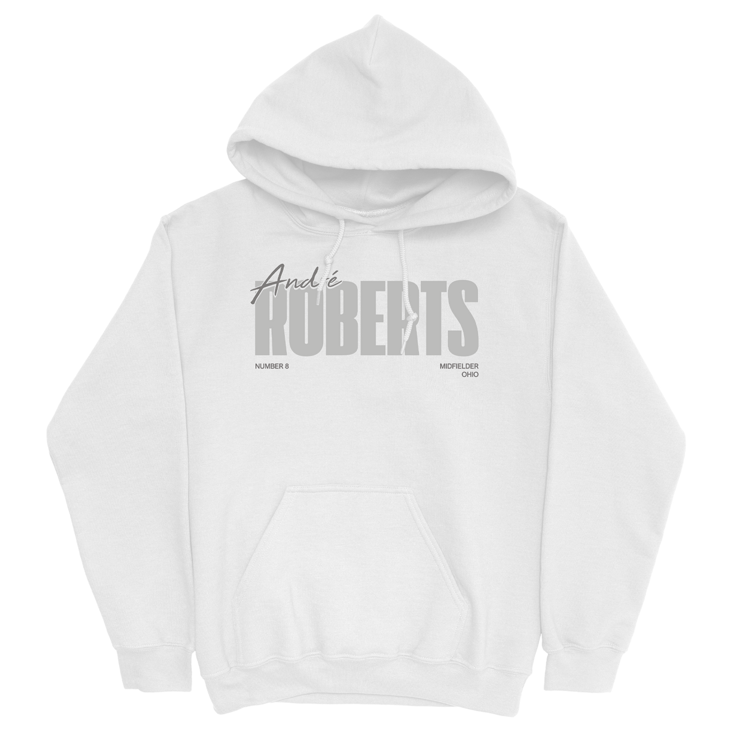 ANDRE ROBERTS WHITE HOODIE