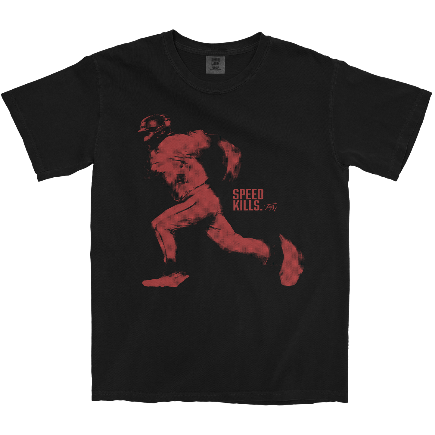TRAVIS CHESTNUT SPEED BLACK TEE
