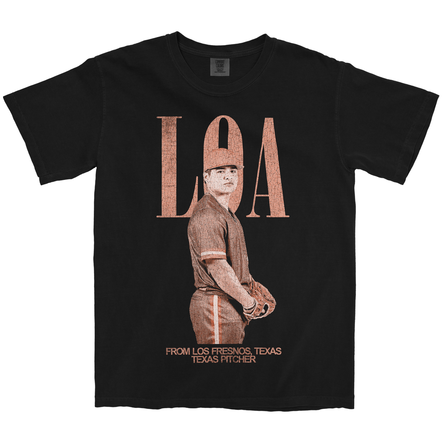VICTOR LOA VINTAGE BLACK TEE