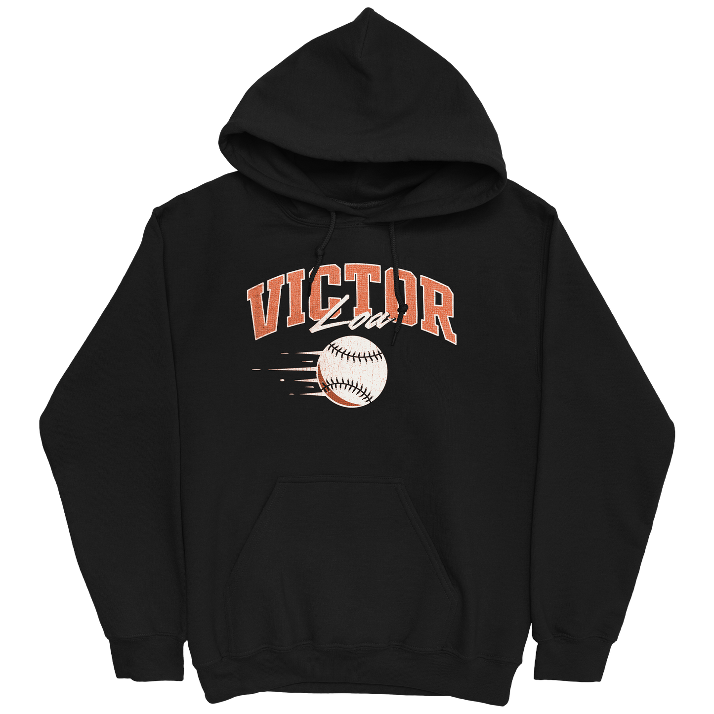 VICTOR LOA RETRO BLACK HOODIE