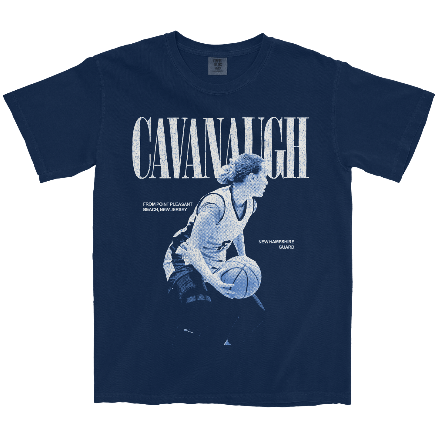 MAGGIE CAVANAUGH VINTAGE NAVY TEE