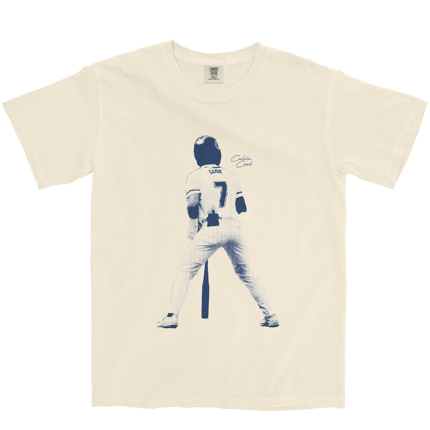 CALVIN COOK #7 IVORY TEE
