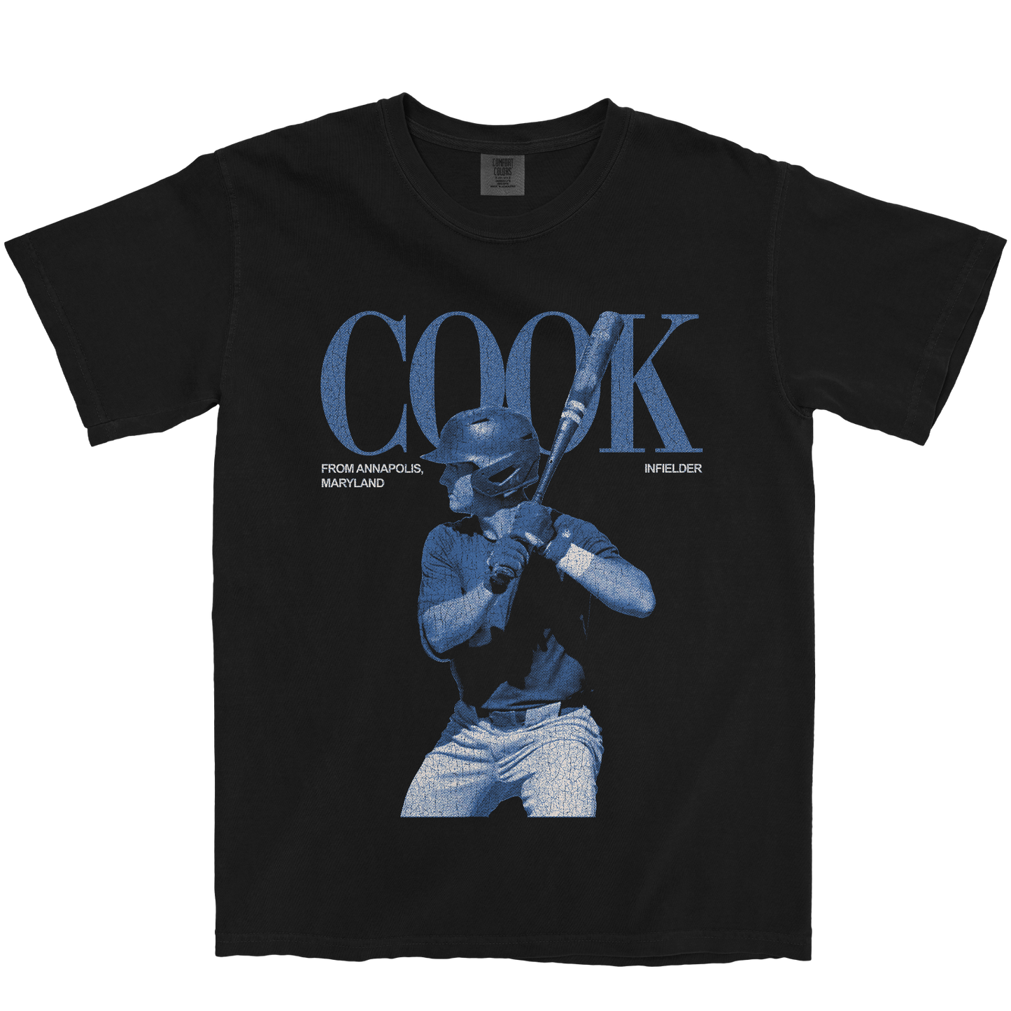 CALVIN COOK VINTAGE BLACK TEE