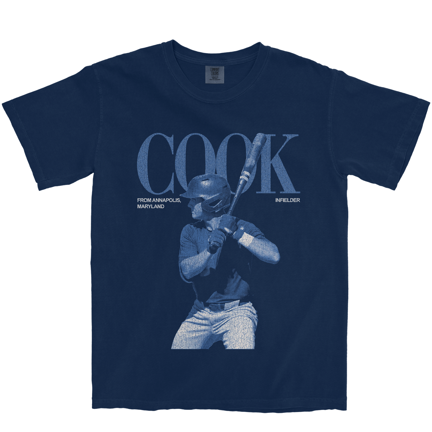 CALVIN COOK VINTAGE NAVY TEE