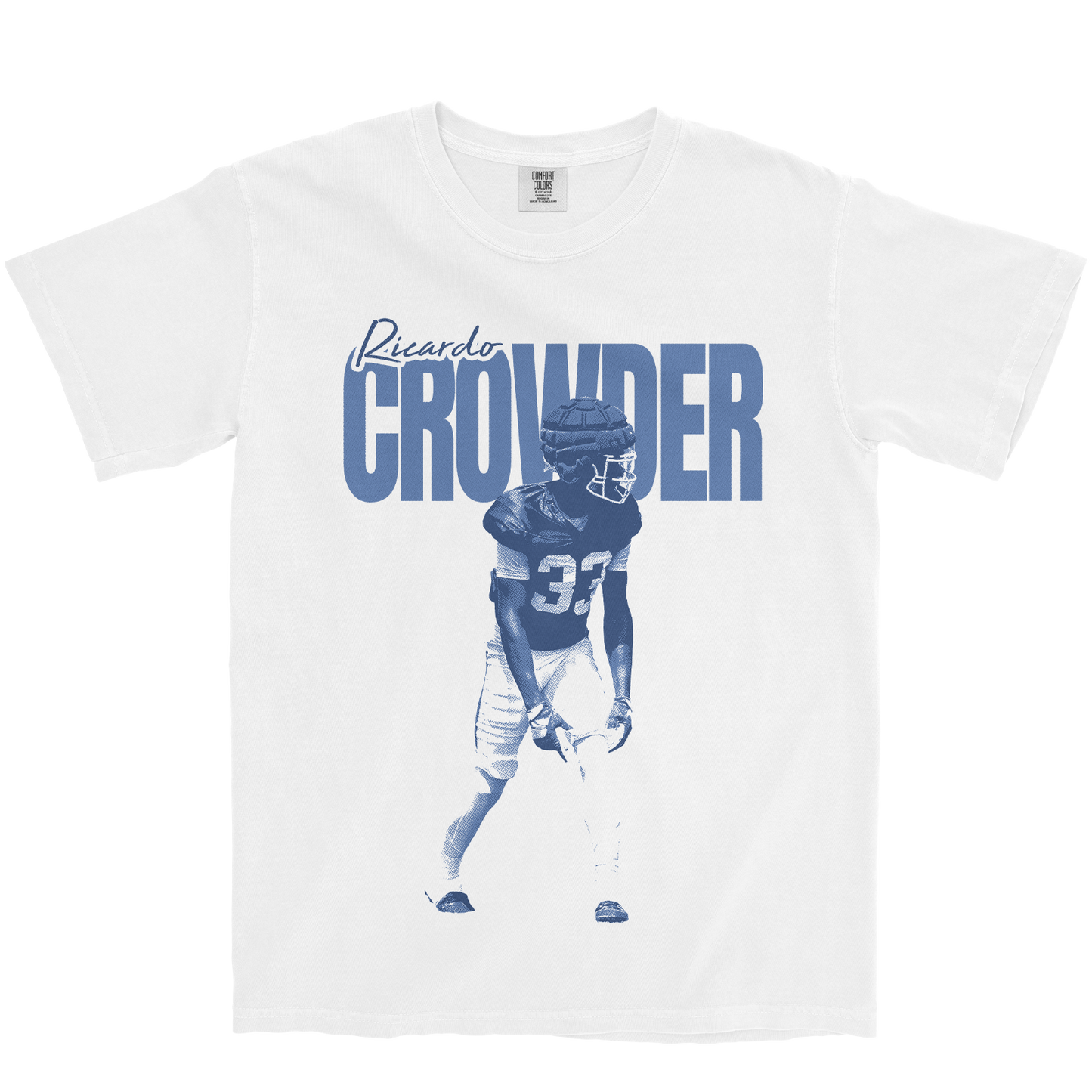 RICARDO CROWDER VINTAGE WHITE TEE