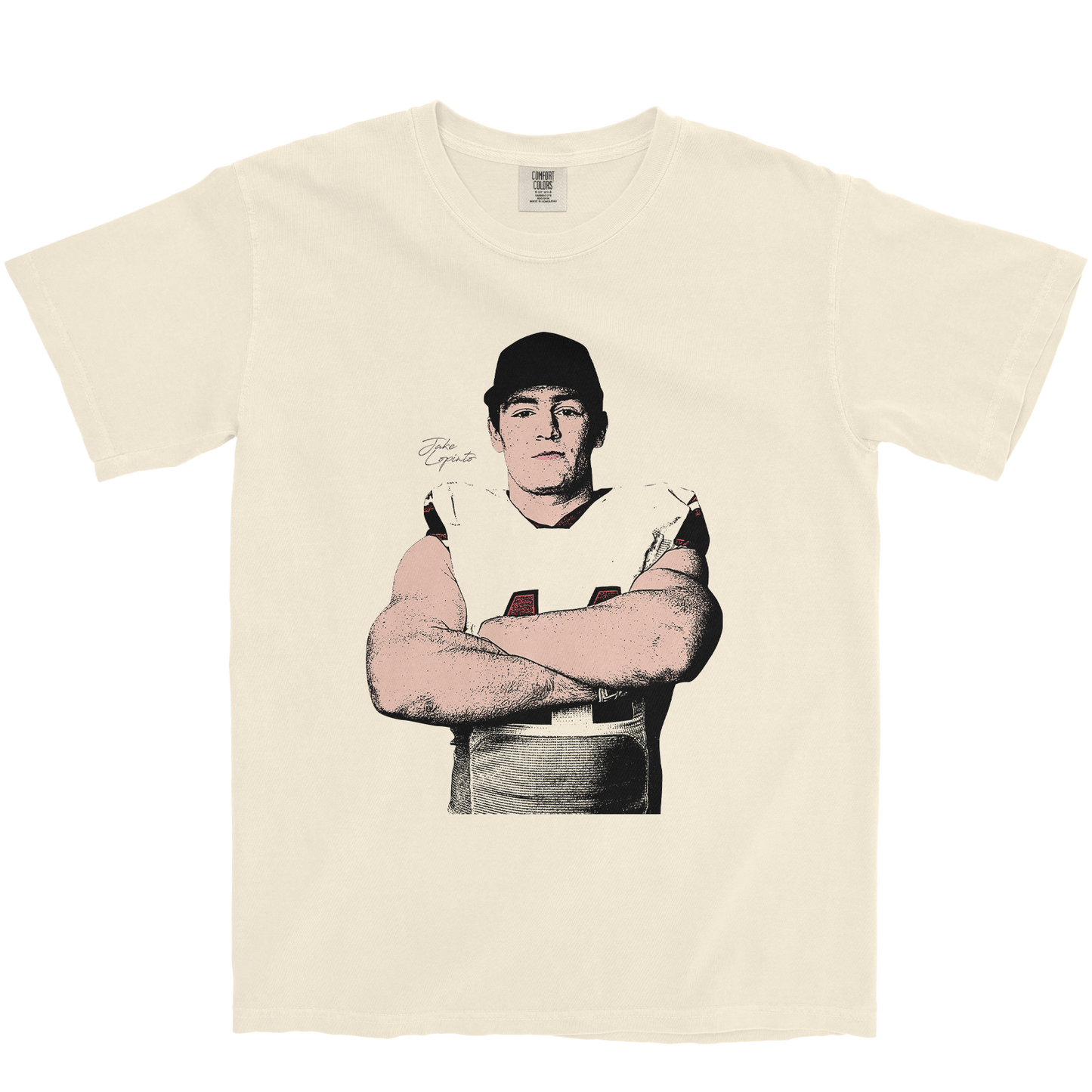 JAKE LOPINTO ILLUSTRATED IVORY TEE