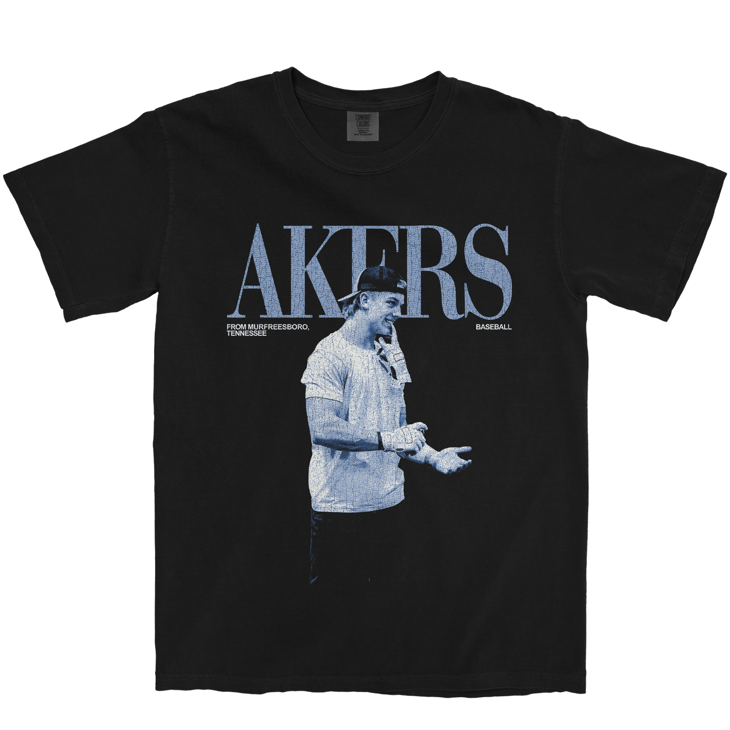 LAYNE AKERS VINTAGE BLACK TEE