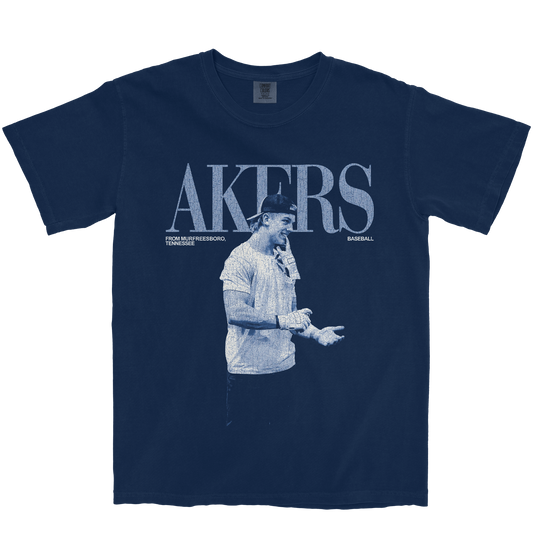 LAYNE AKERS VINTAGE NAVY TEE