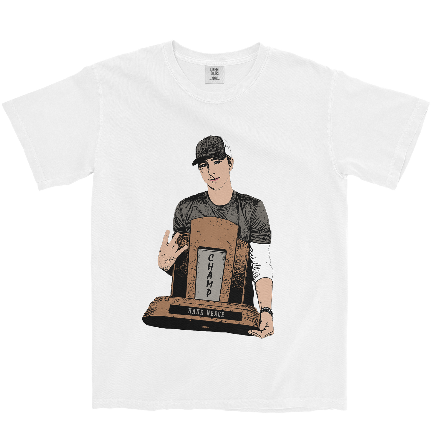 HANK NEACE ILLUSTRATED WHITE TEE