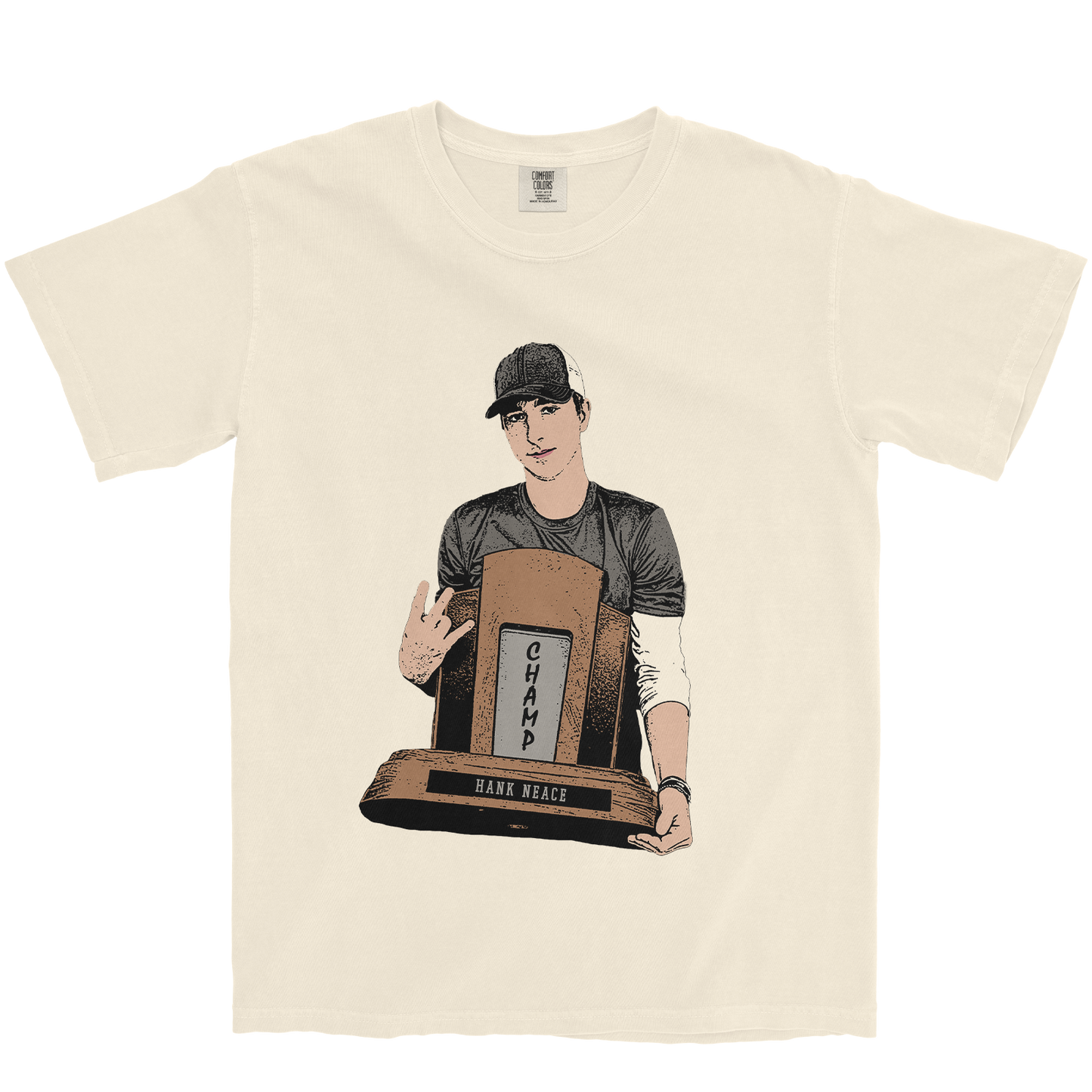 HANK NEACE ILLUSTRATED IVORY TEE