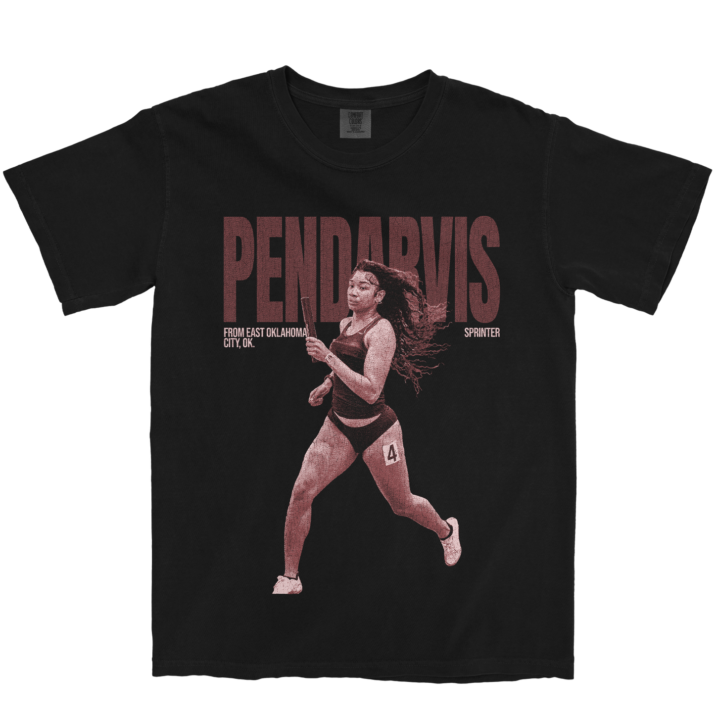 GRACE PENDARVIS VINTAGE BLACK TEE