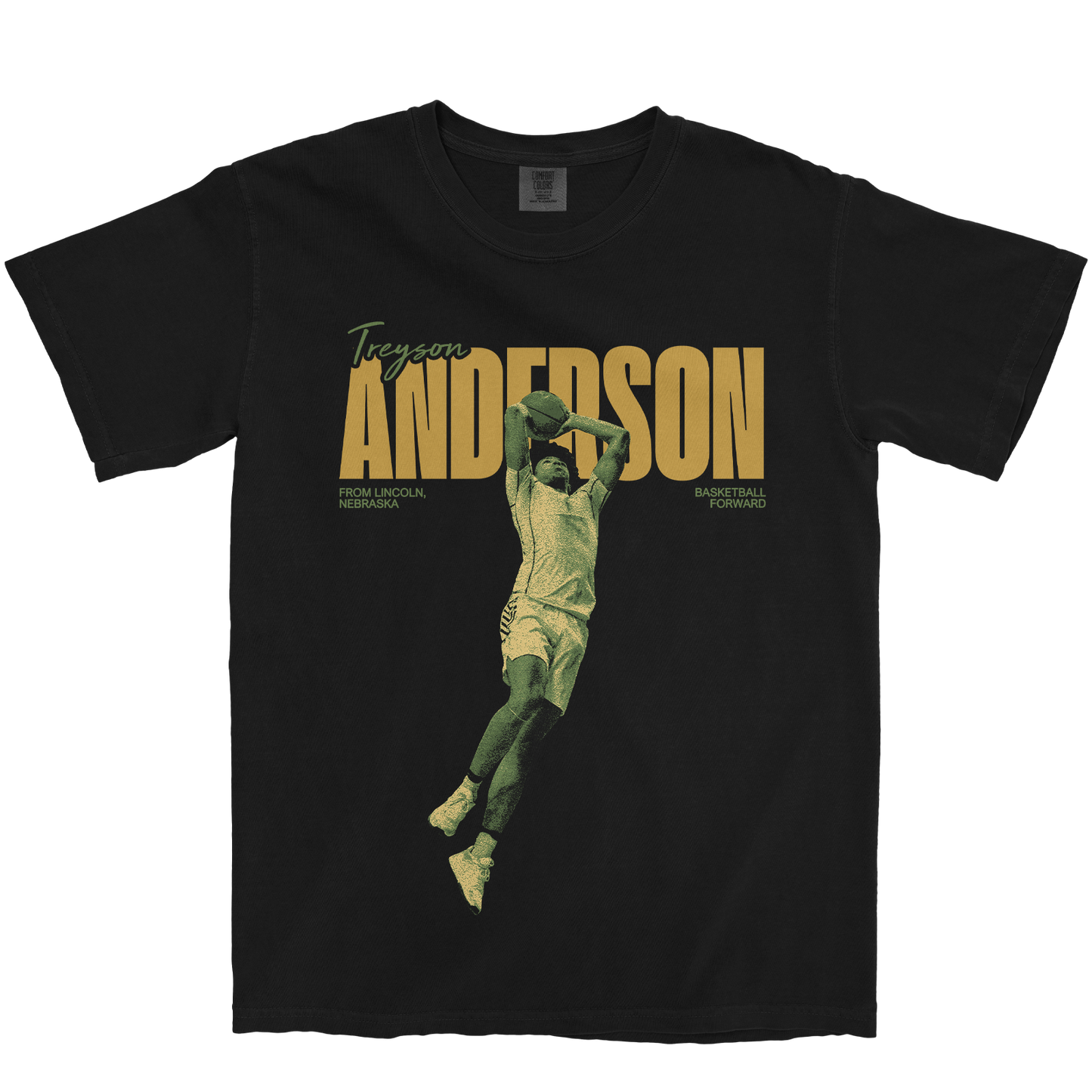 TREYSON ANDERSON DUNKING BLACK TEE