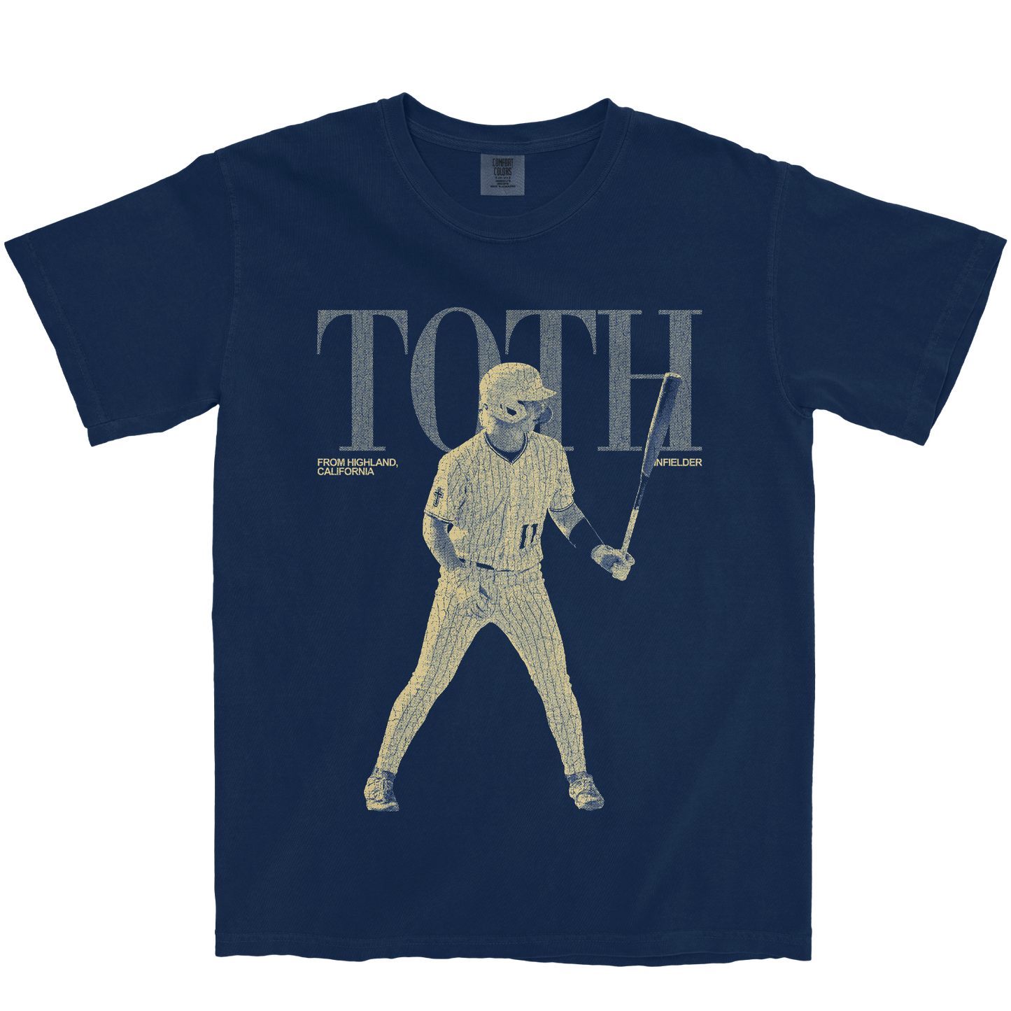 DIESEL TOTH VINTAGE NAVY TEE
