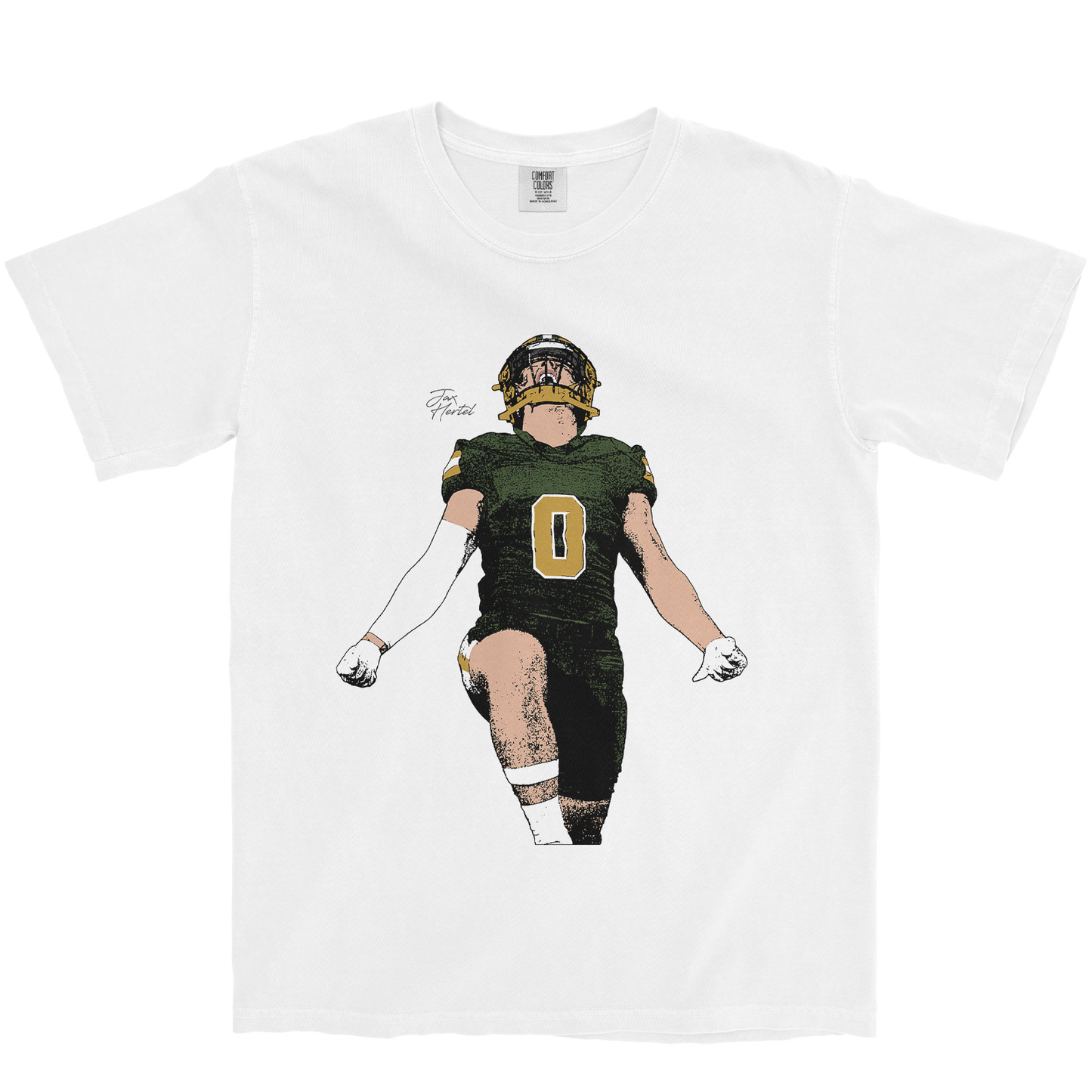 JAX HERTEL ILLUSTRATED WHITE TEE