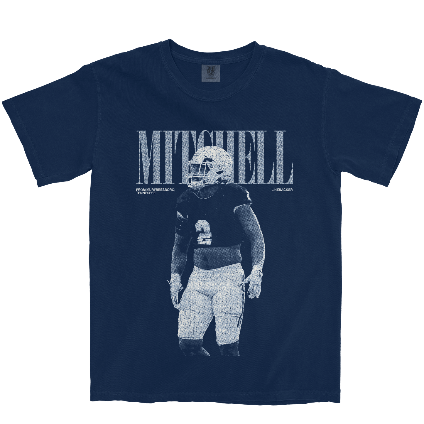 ALEX MITCHELL VINTAGE NAVY TEE