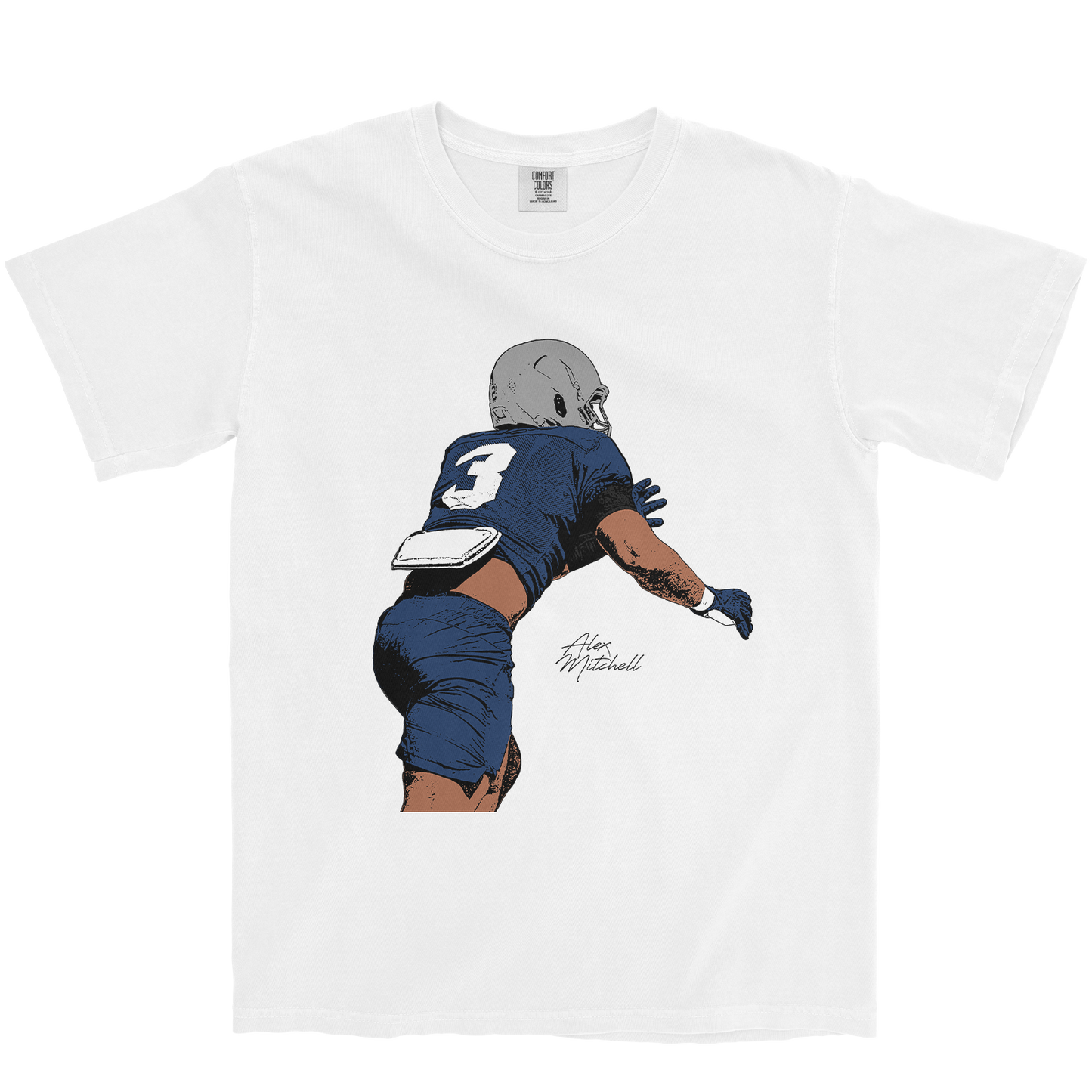 ALEX MITCHELL ILLUSTRATED WHITE TEE