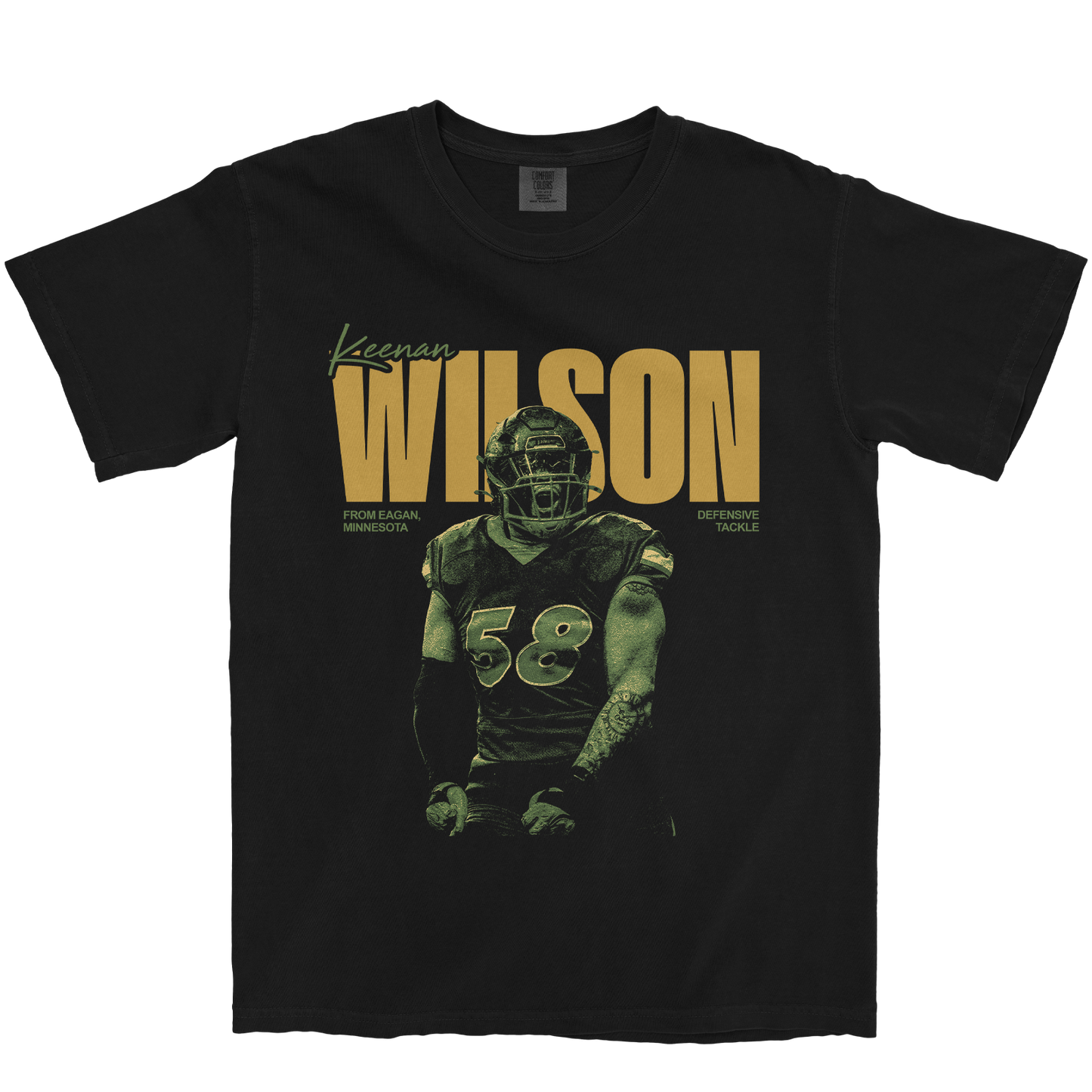 KEENAN WILSON #58 BLACK TEE