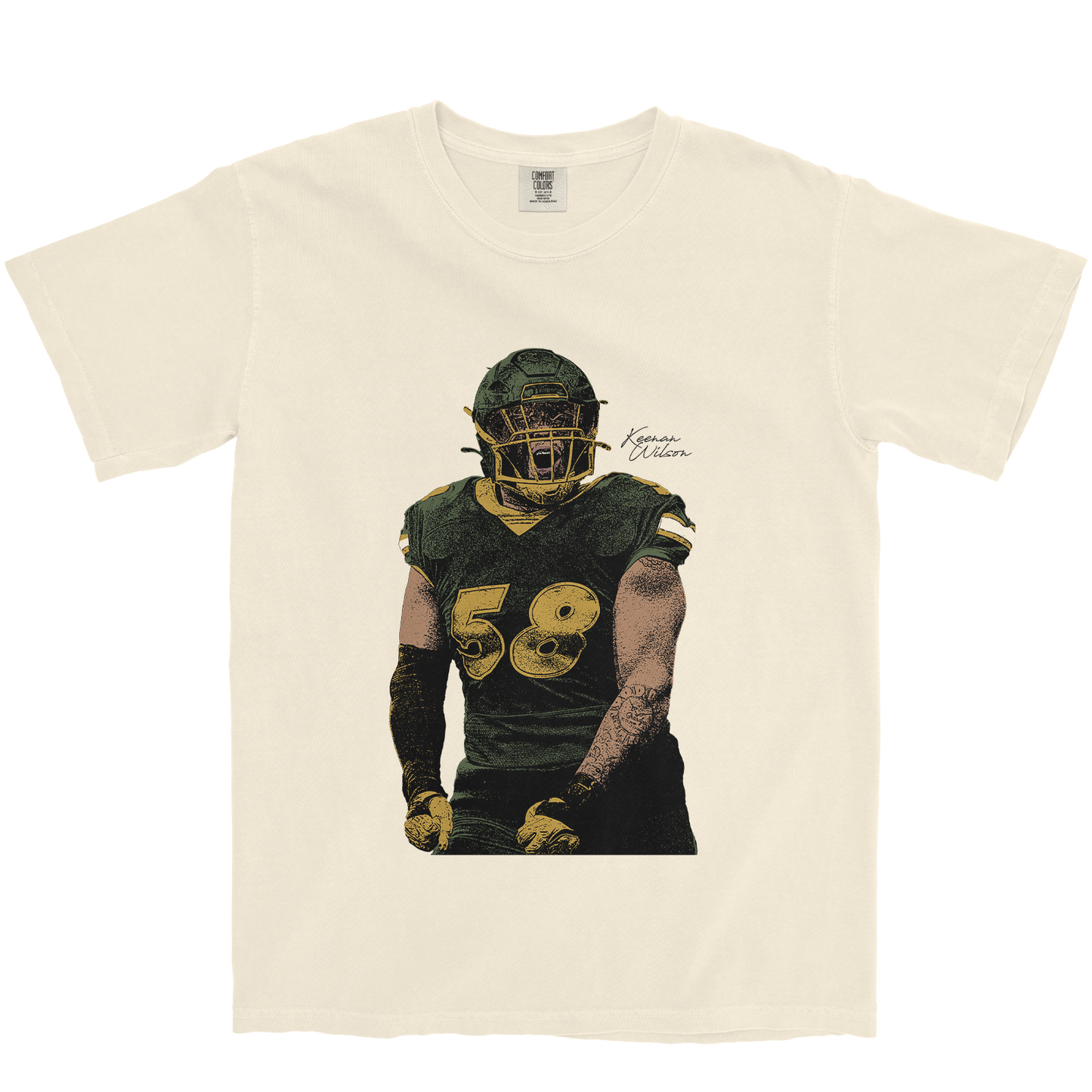 KEENAN WILSON ILLUSTRATED IVORY TEE