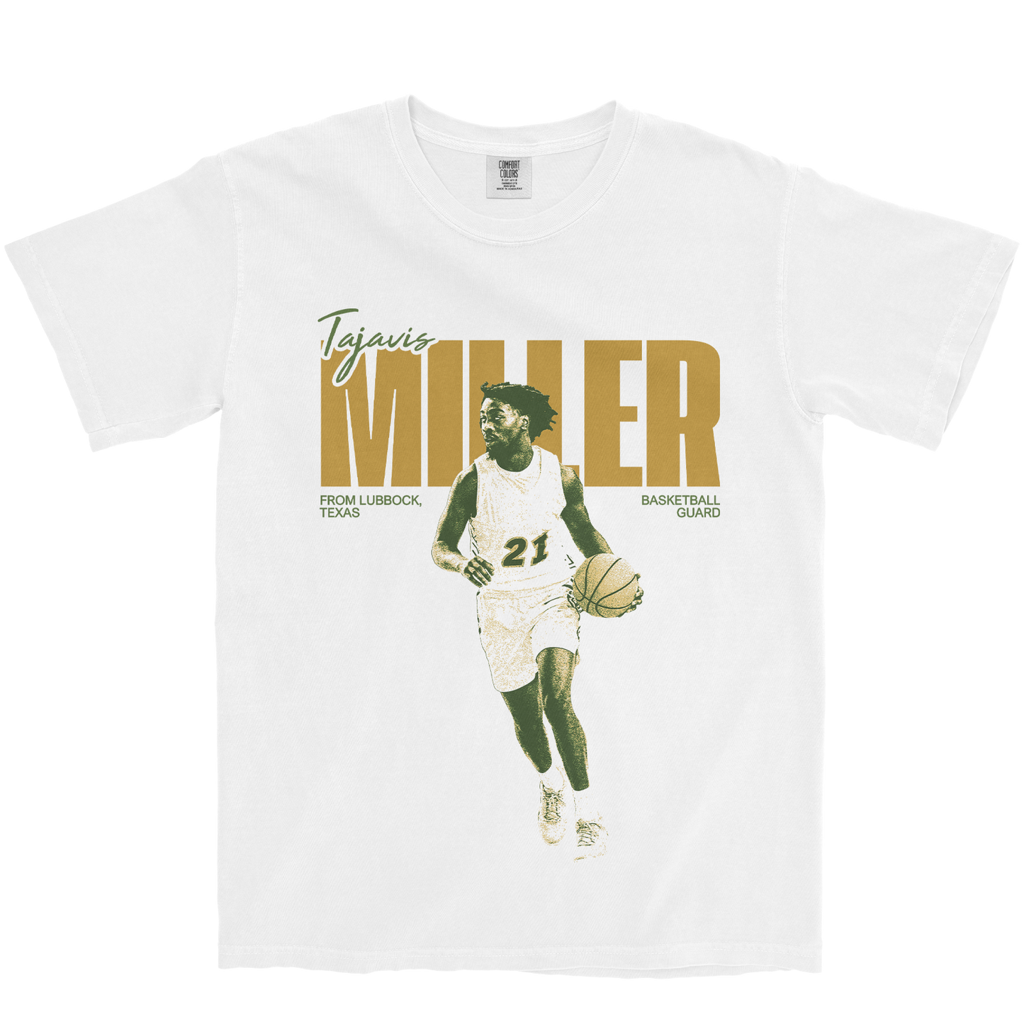 TAJAVIS MILLER VINTAGE WHITE TEE
