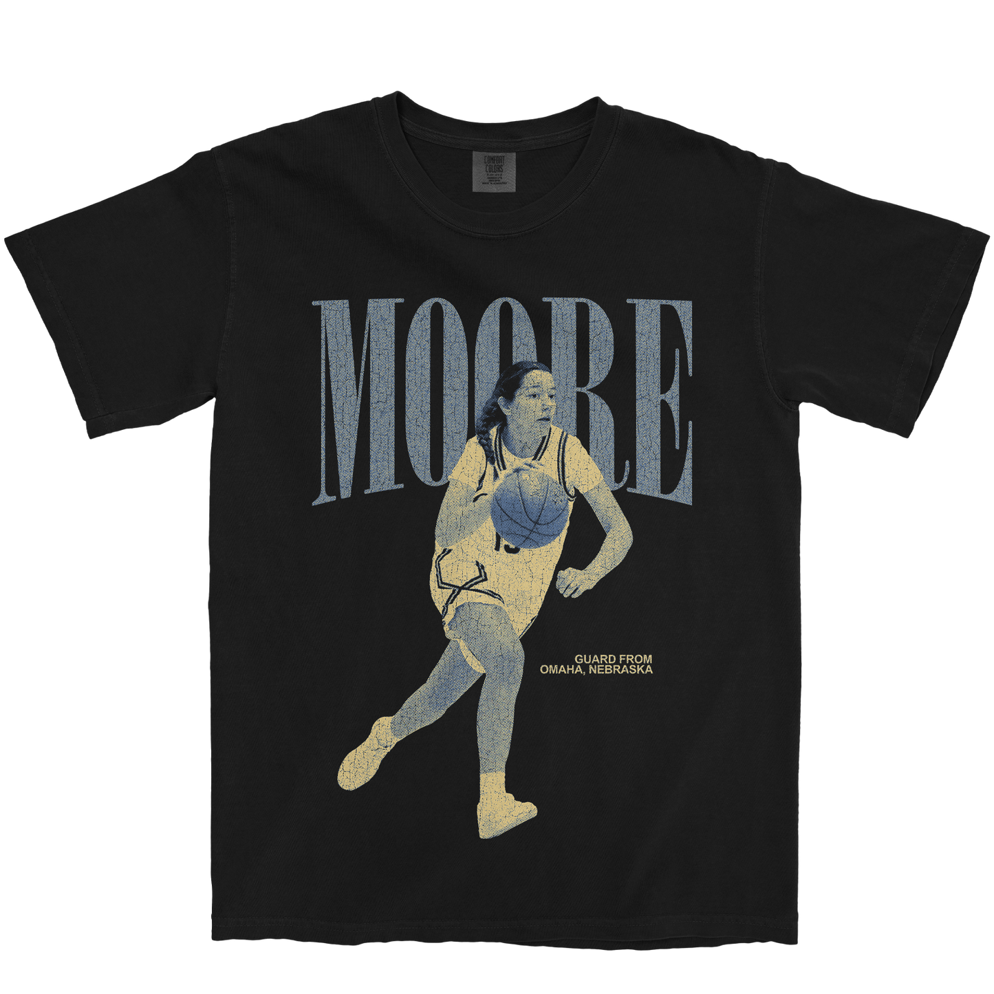 FREDA MOORE VINTAGE BLACK TEE