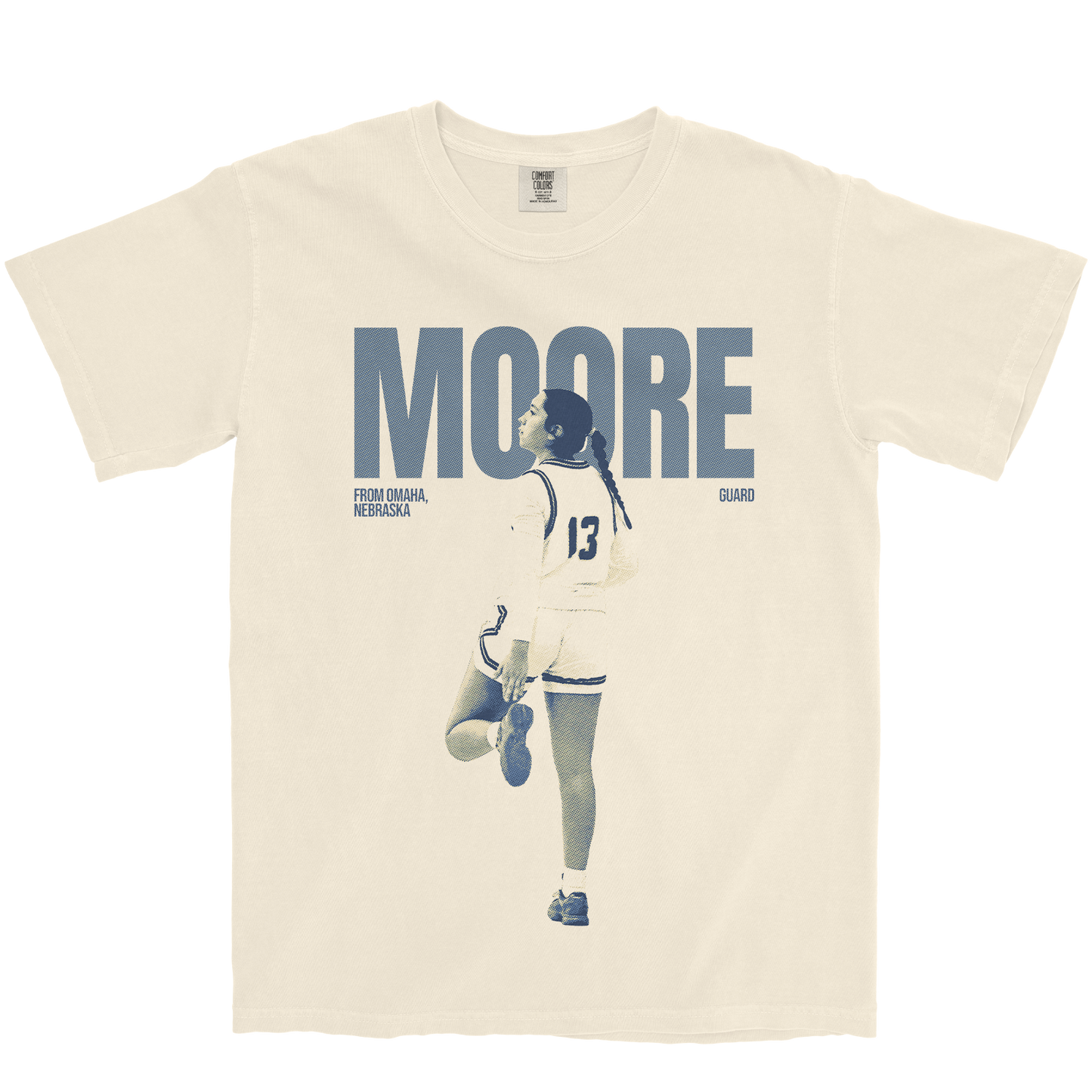 FREDA MOORE #13 IVORY TEE