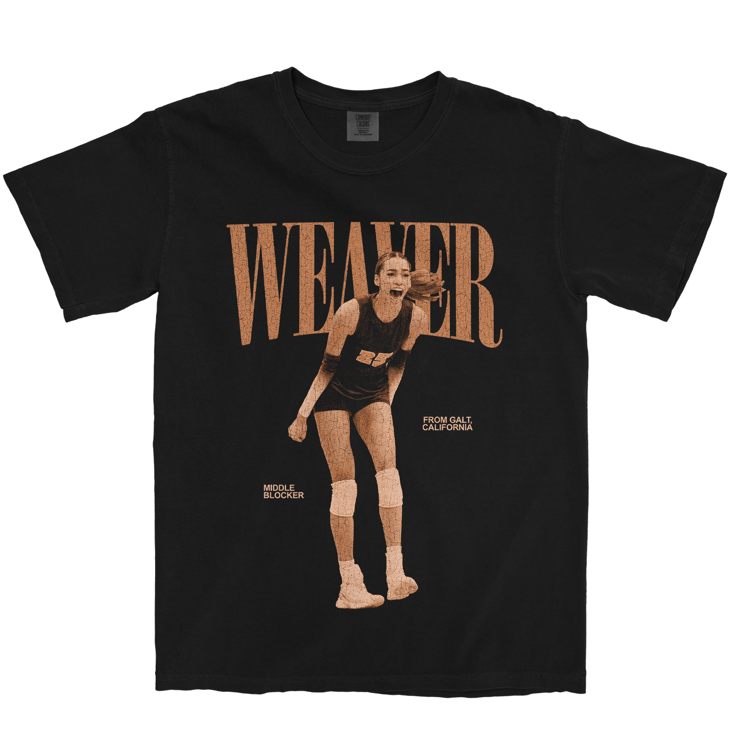 KAYA WEAVER VINTAGE BLACK TEE