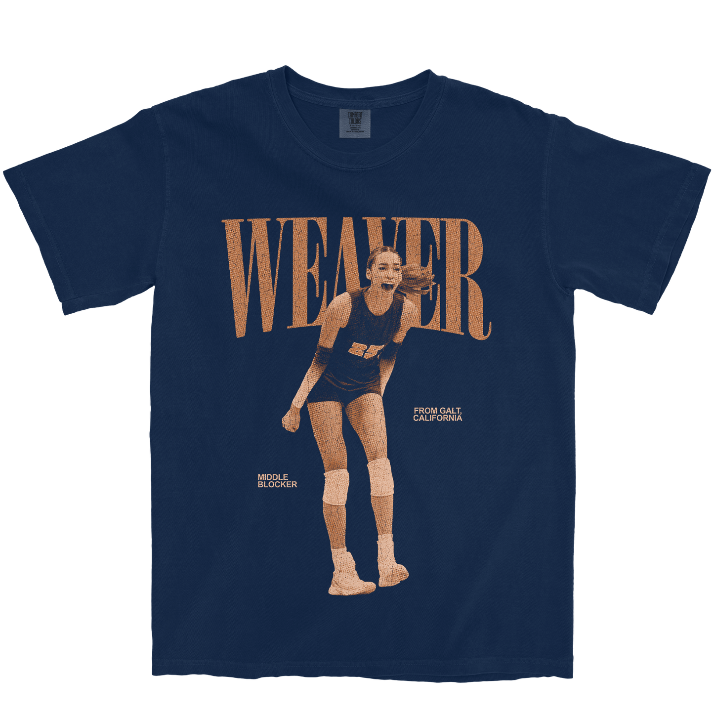 KAYA WEAVER VINTAGE NAVY TEE