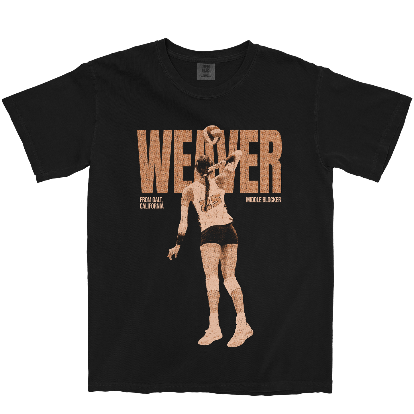 KAYA WEAVER #25 BLACK TEE