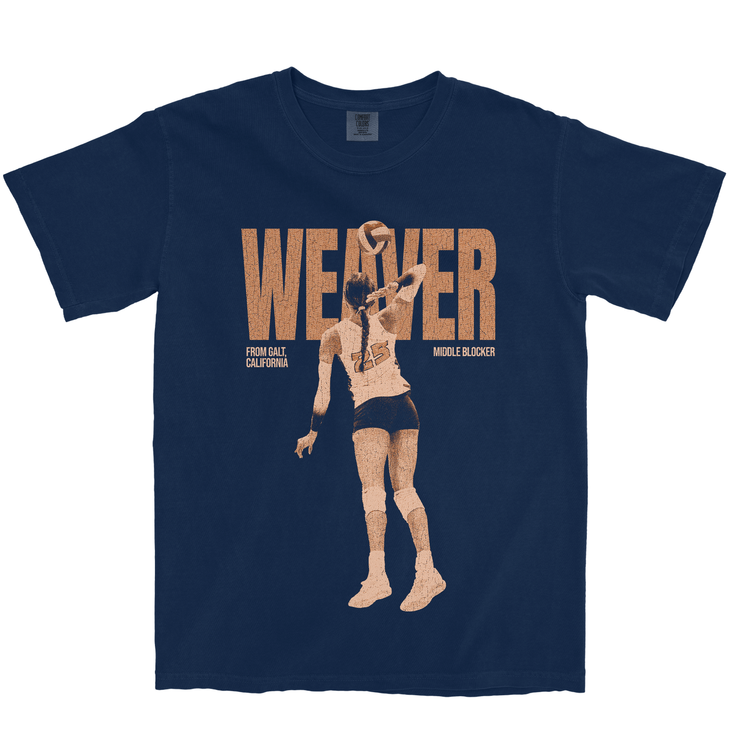 KAYA WEAVER #25 NAVY TEE