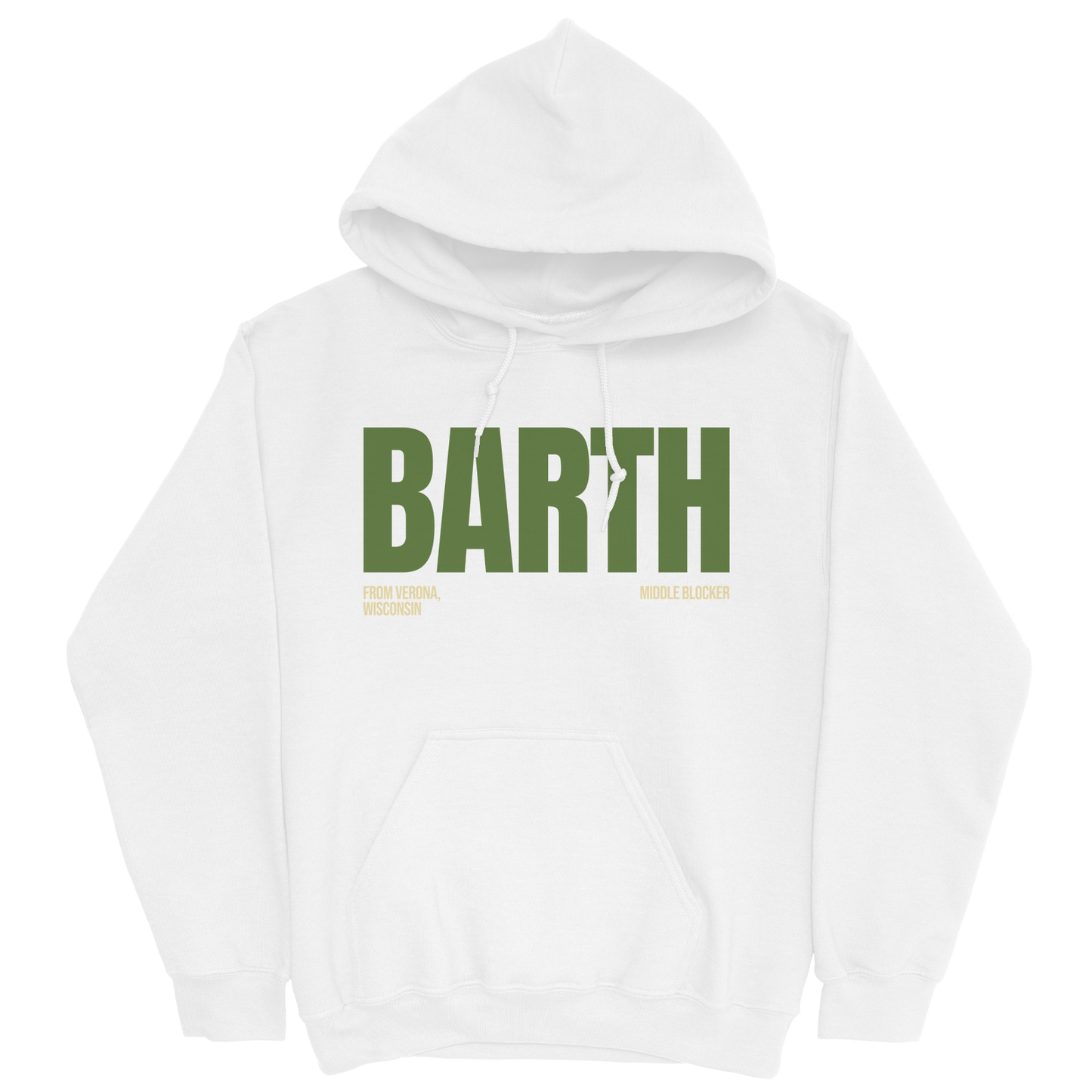 ALLY BARTH CLASSIC WHITE HOODIE