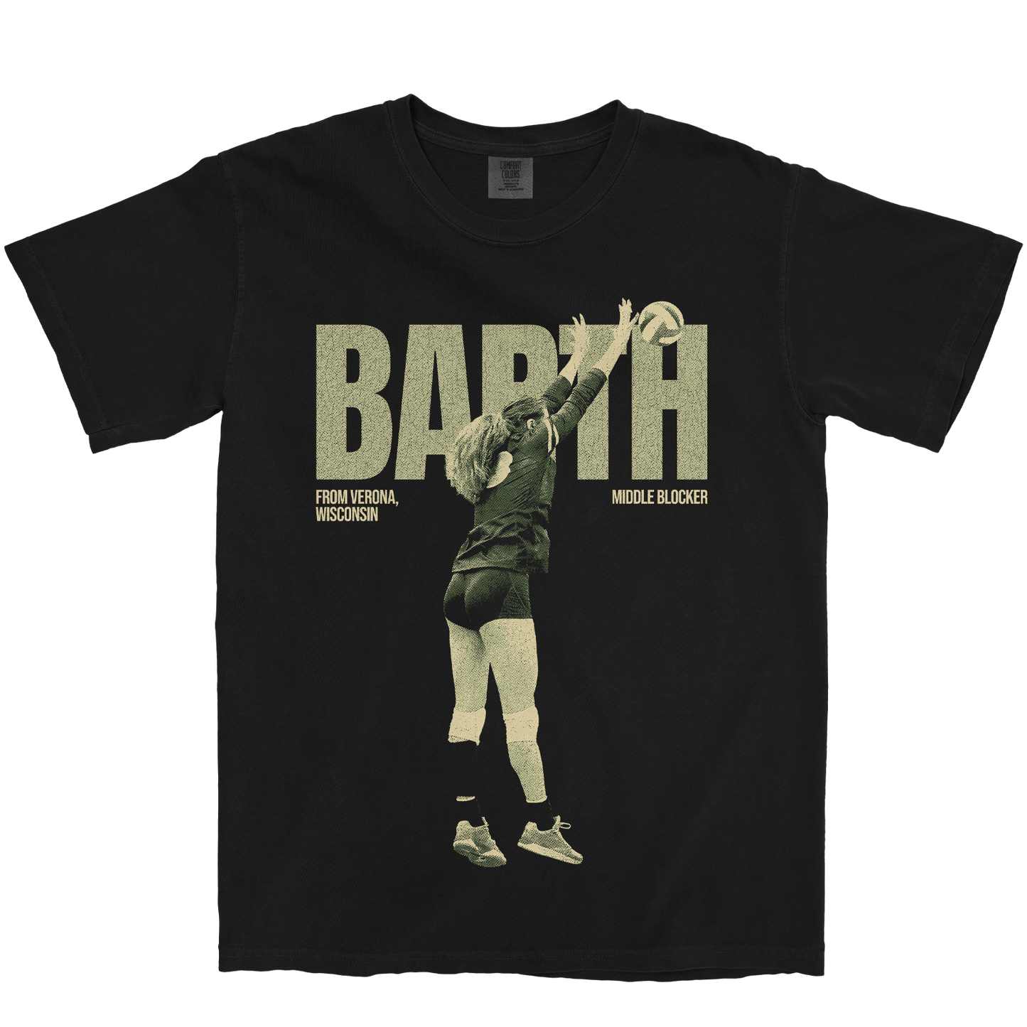 ALLY BARTH VINTAGE BLACK TEE