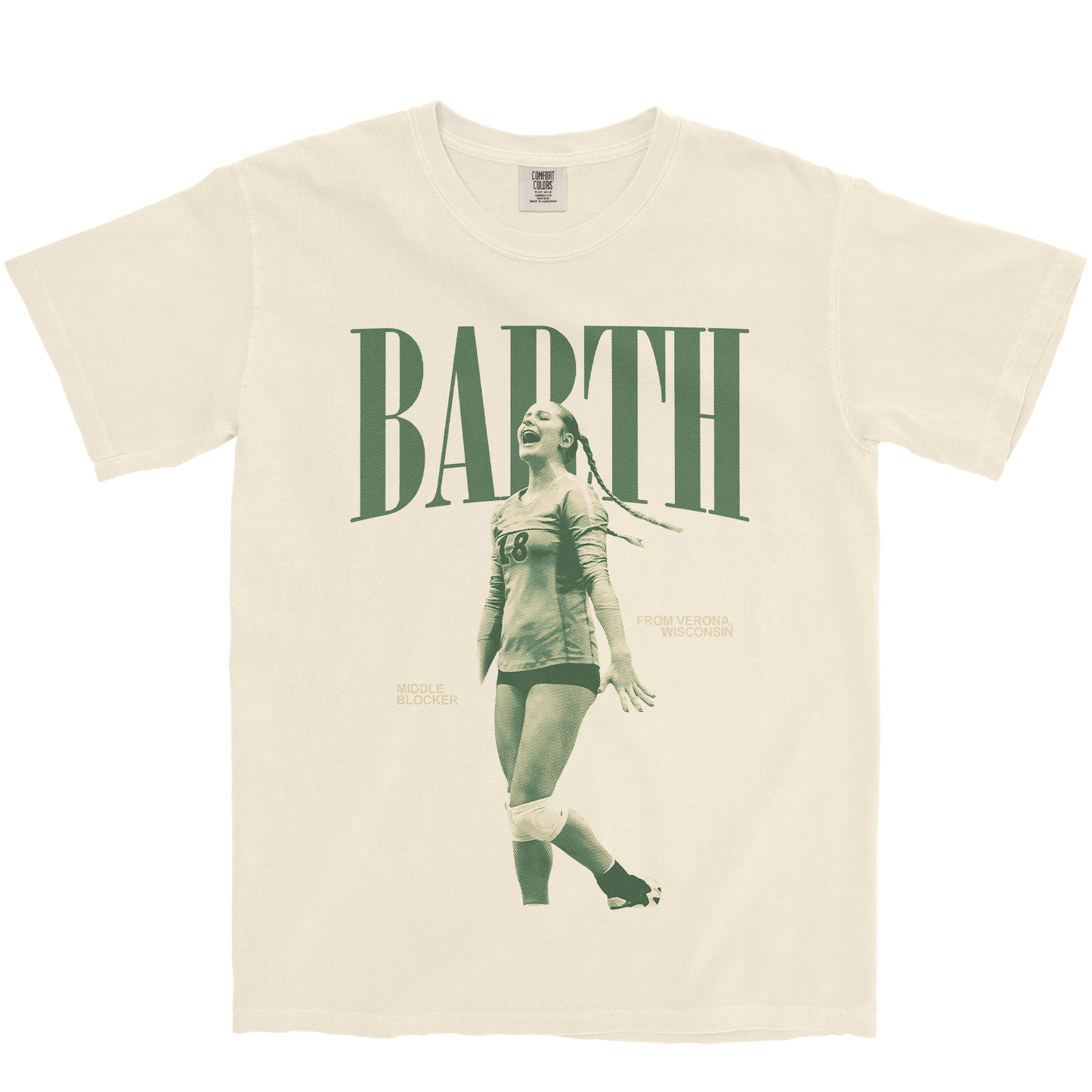 ALLY BARTH #18 IVORY TEE