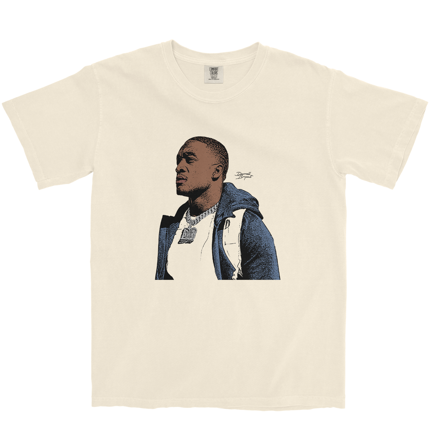DARRELL BRYANT ILLUSTRATED IVORY TEE