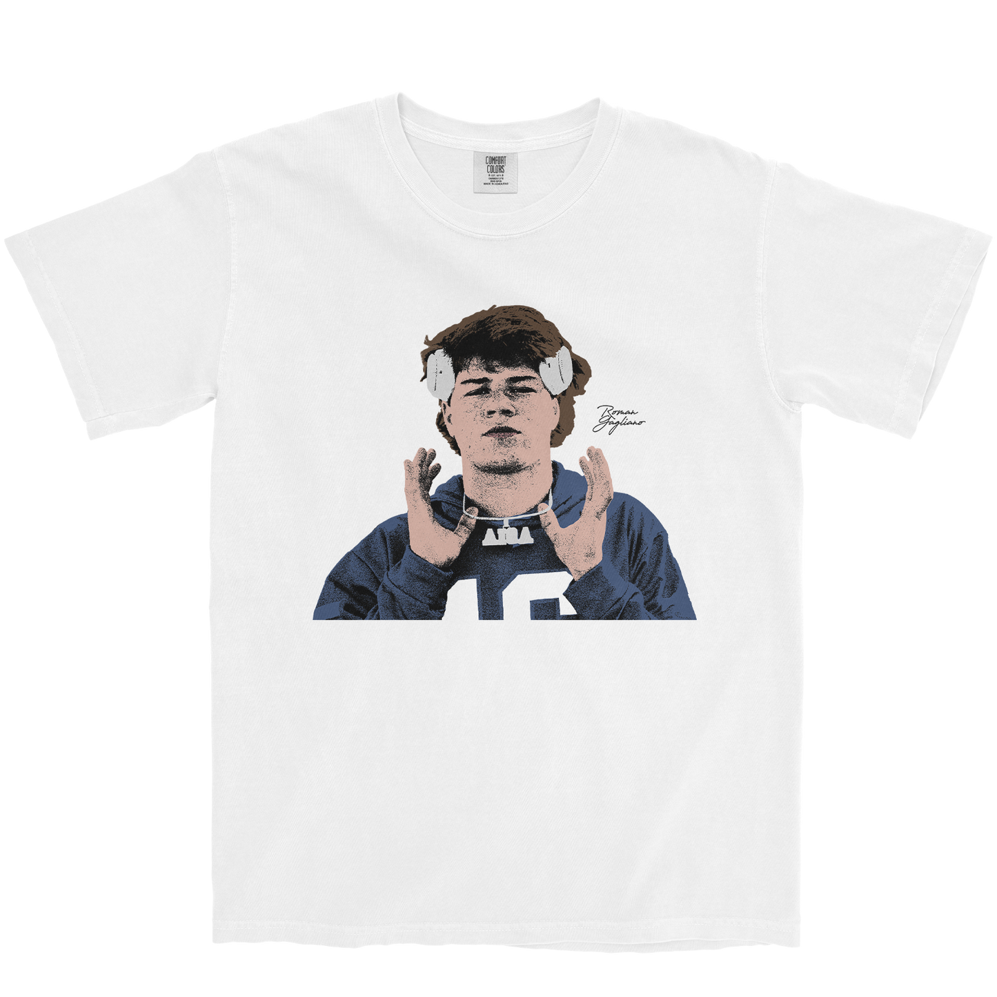 ROMAN GAGLIANO ILLUSTRATED WHITE TEE