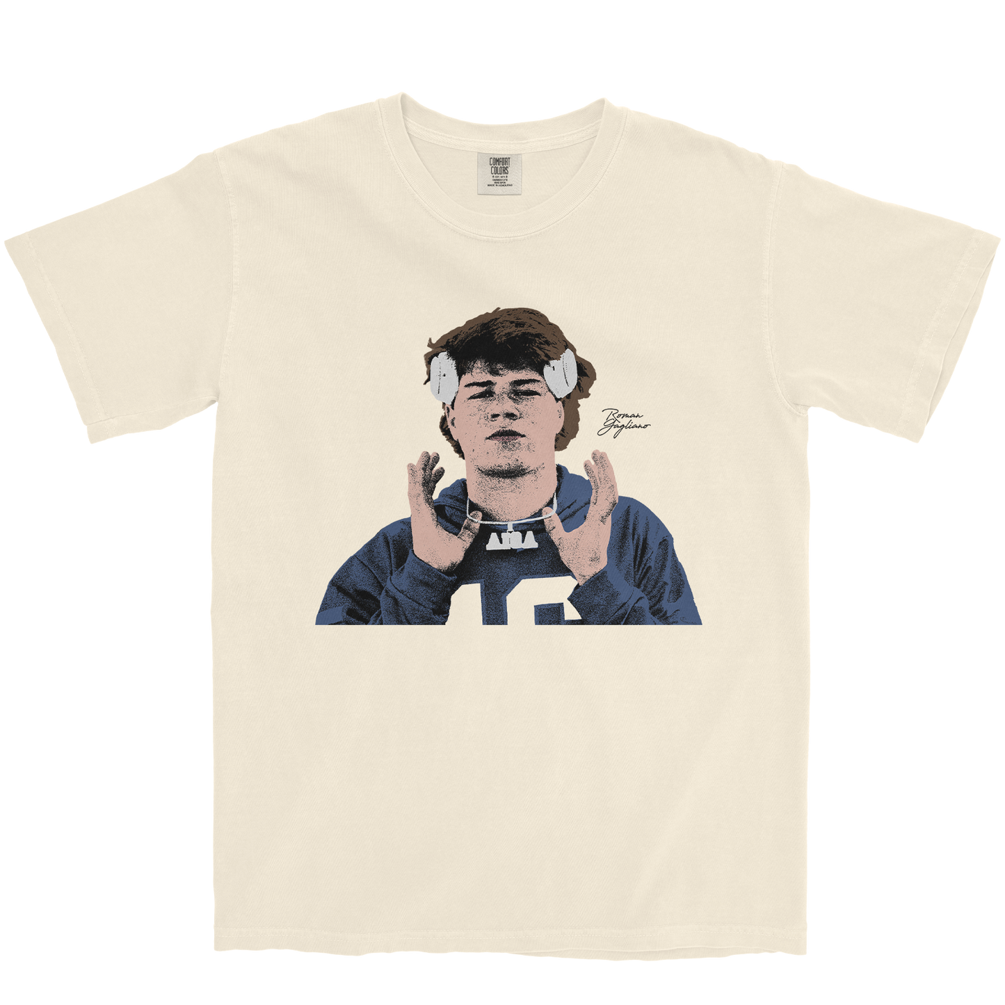 ROMAN GAGLIANO ILLUSTRATED IVORY TEE