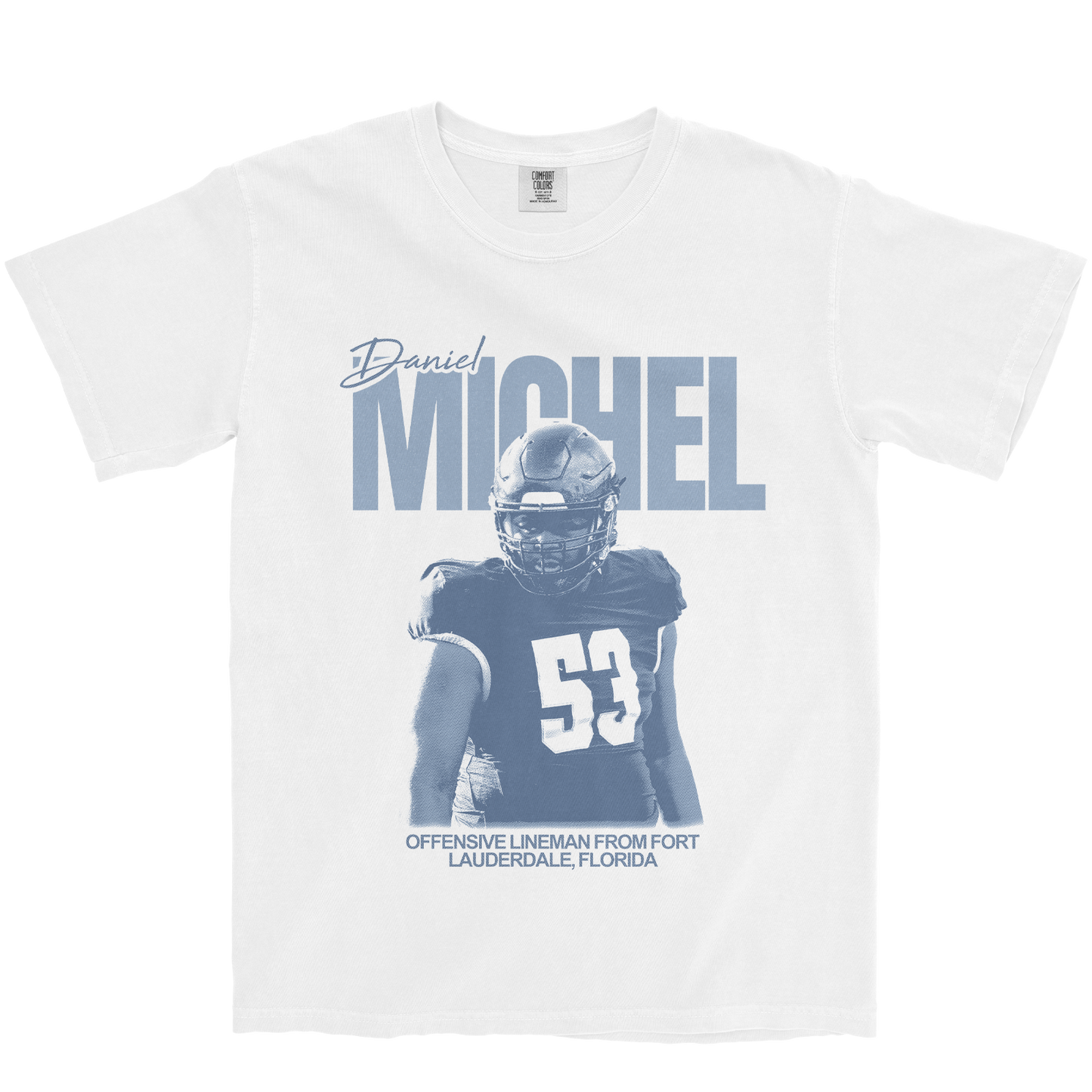 DANIEL MICHEL VINTAGE WHITE TEE