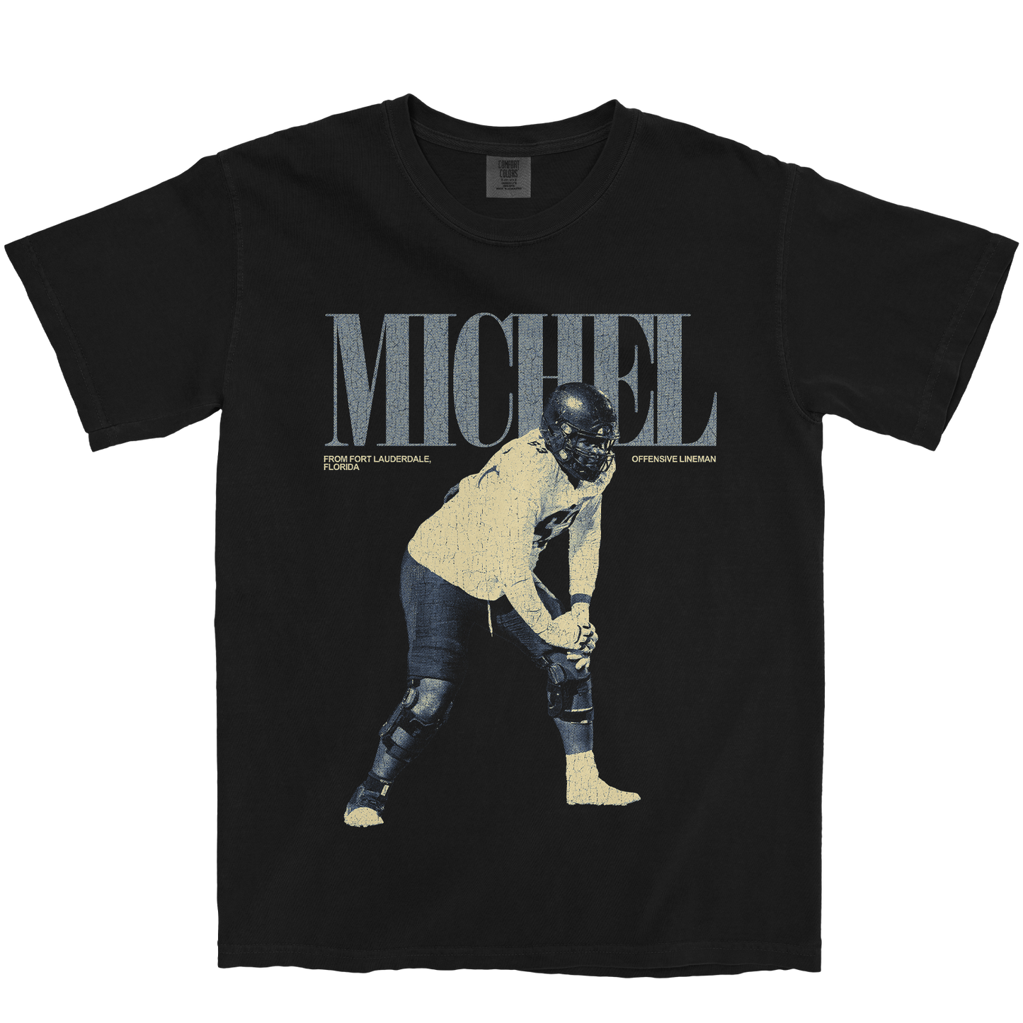 DANIEL MICHEL VINTAGE BLACK TEE