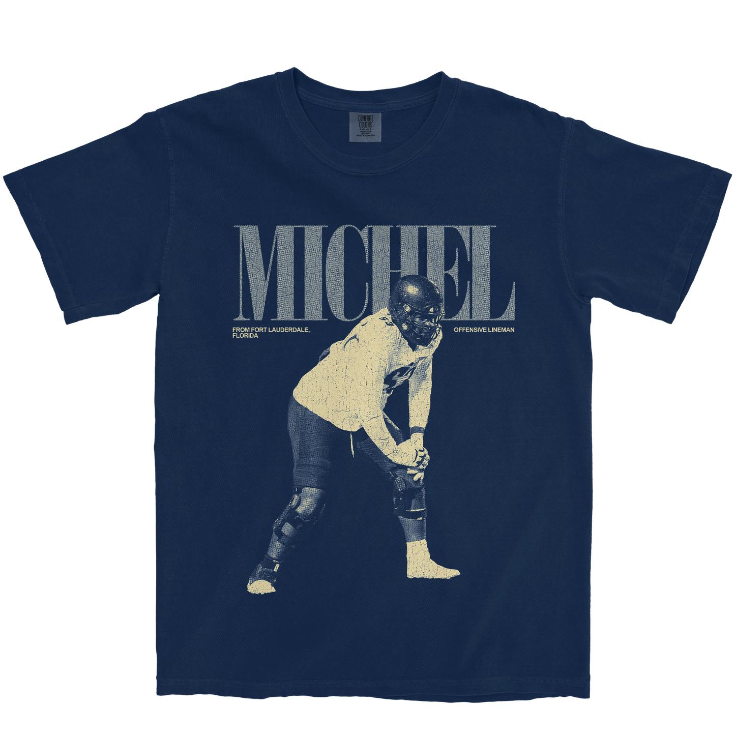 DANIEL MICHEL VINTAGE NAVY TEE