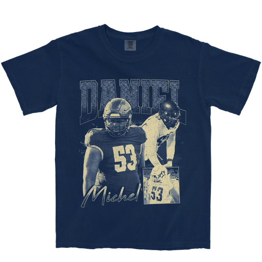 DANIEL MICHEL GRAPHIC NAVY TEE