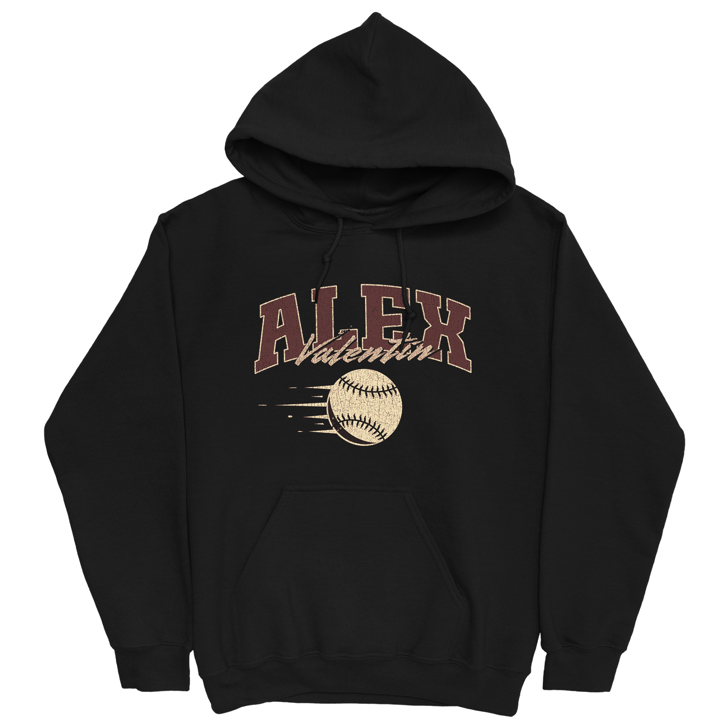 ALEX VALENTIN BASEBALL BLACK HOODIE