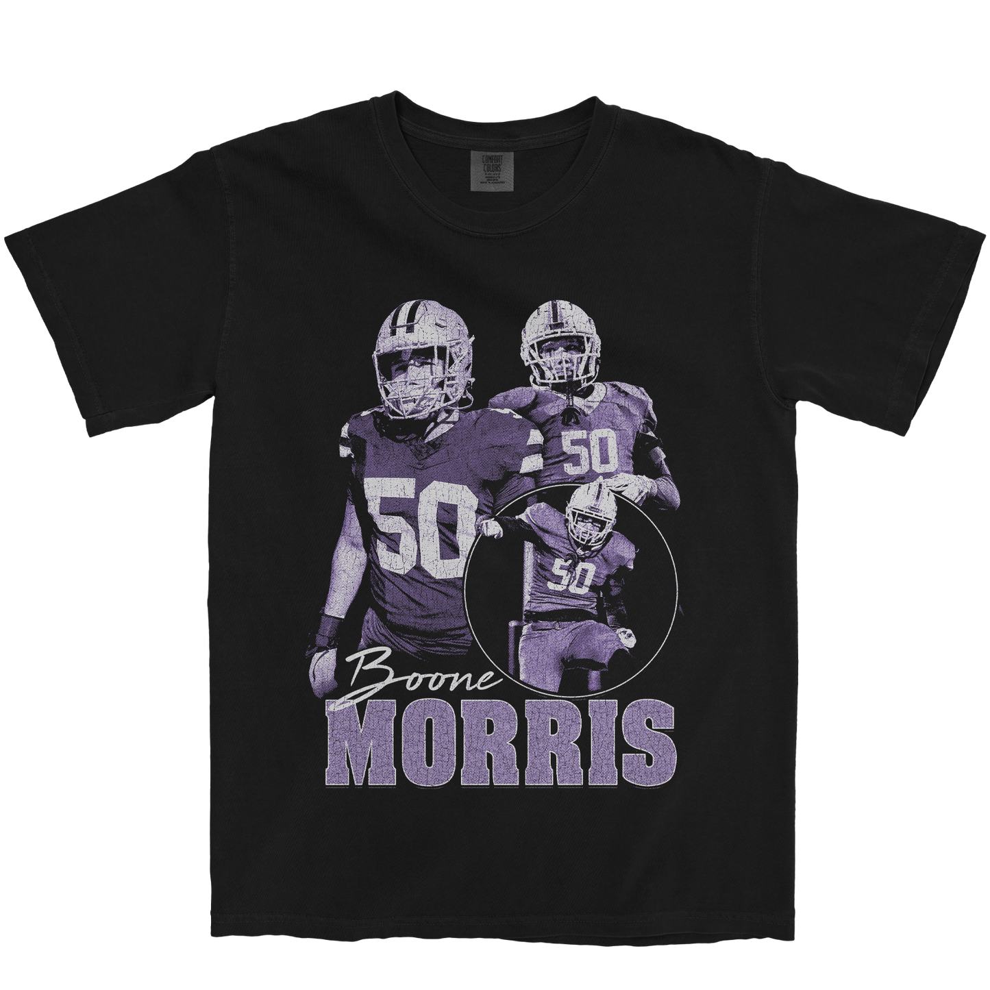 BOONE MORRIS GRAPHIC BLACK TEE