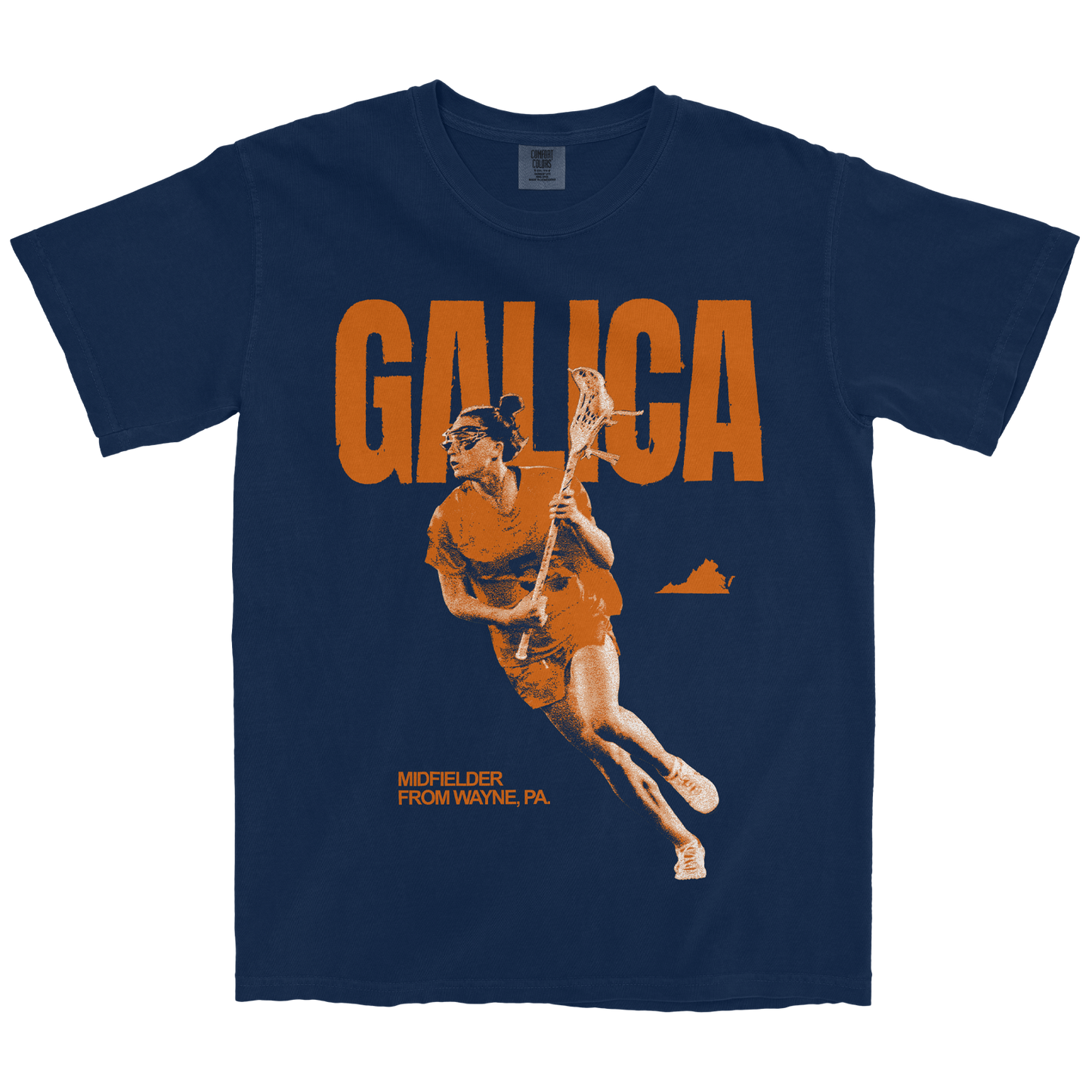 KATE GALICA GRAPHIC NAVY TEE