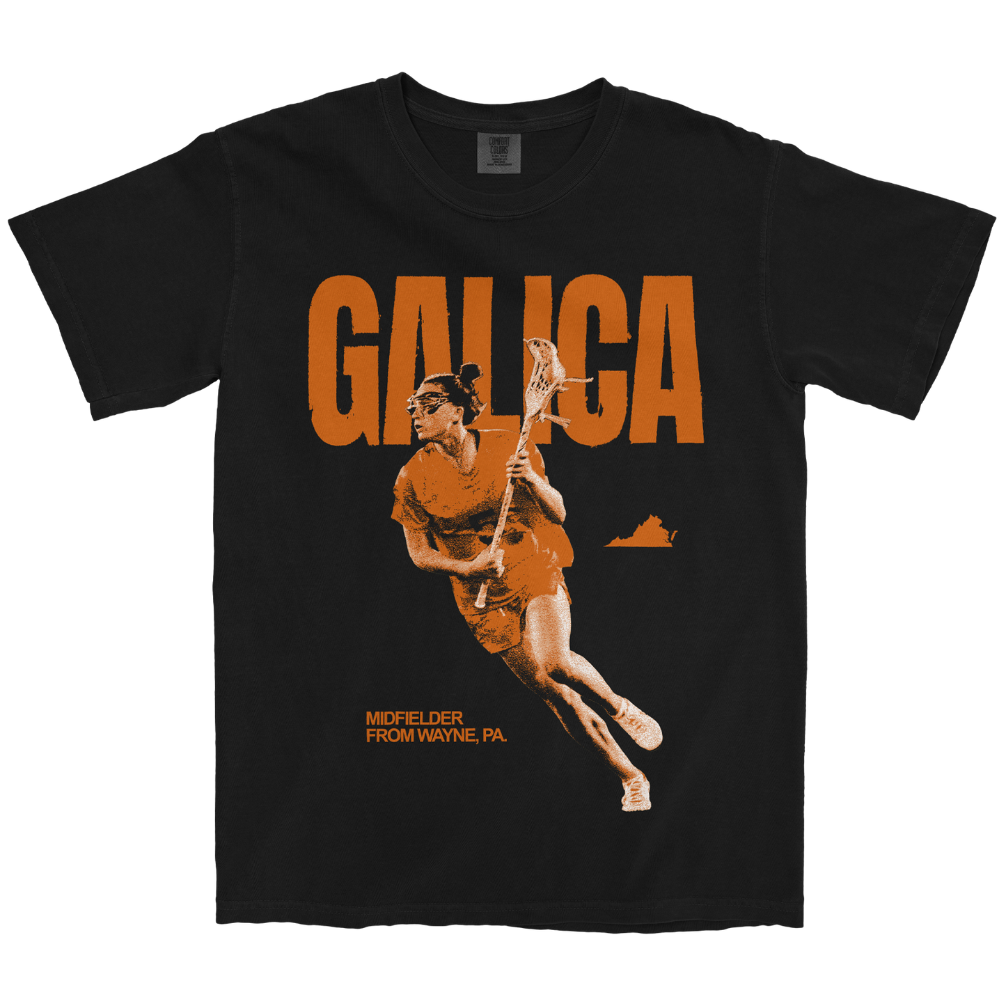 KATE GALICA GRAPHIC BLACK TEE