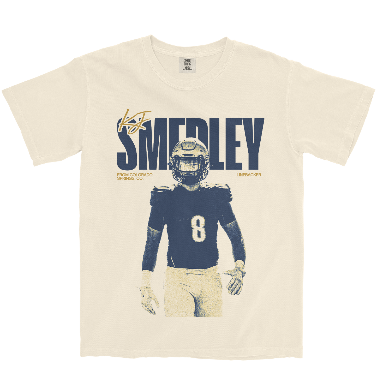 KJ SMEDLEY VINTAGE IVORY TEE