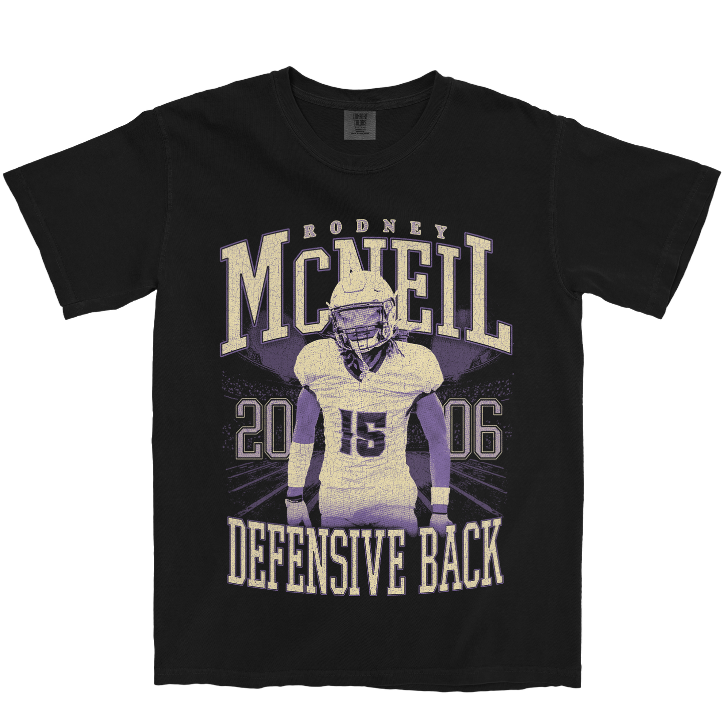 RODNEY MCNEIL JR. VINTAGE BLACK TEE