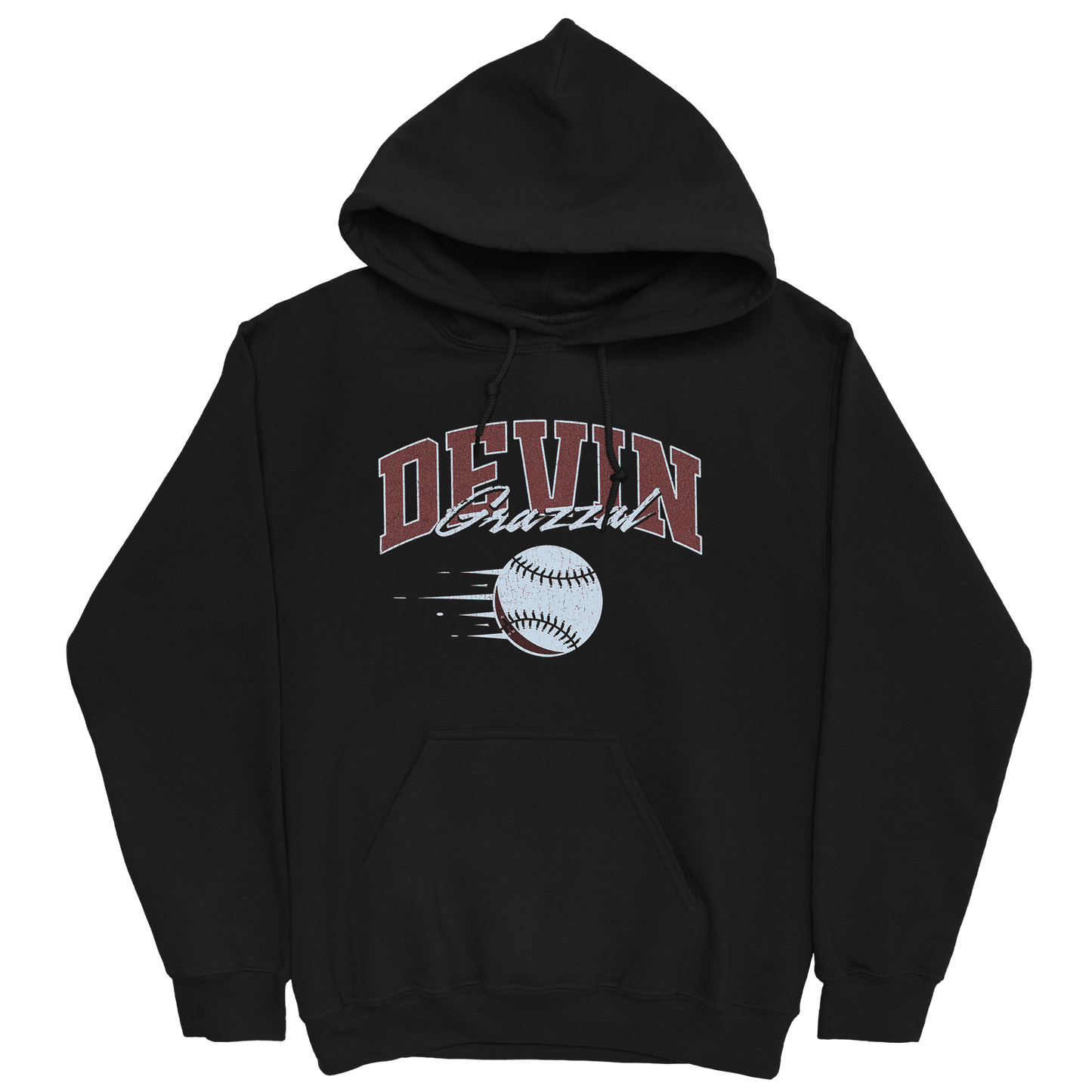 DEVIN GRAZZAL BASEBALL BLACK HOODIE