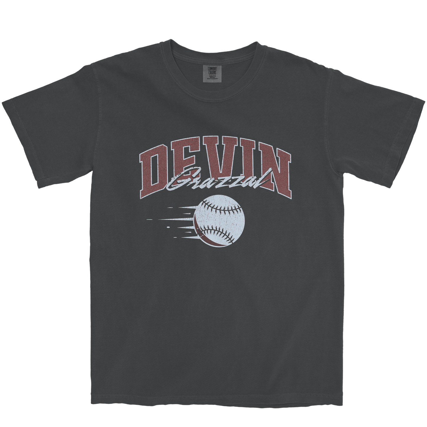 DEVIN GRAZZAL BASEBALL GRAPHITE TEE