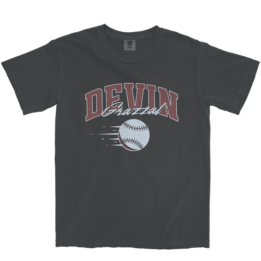 DEVIN GRAZZAL BASEBALL GRAPHITE TEE